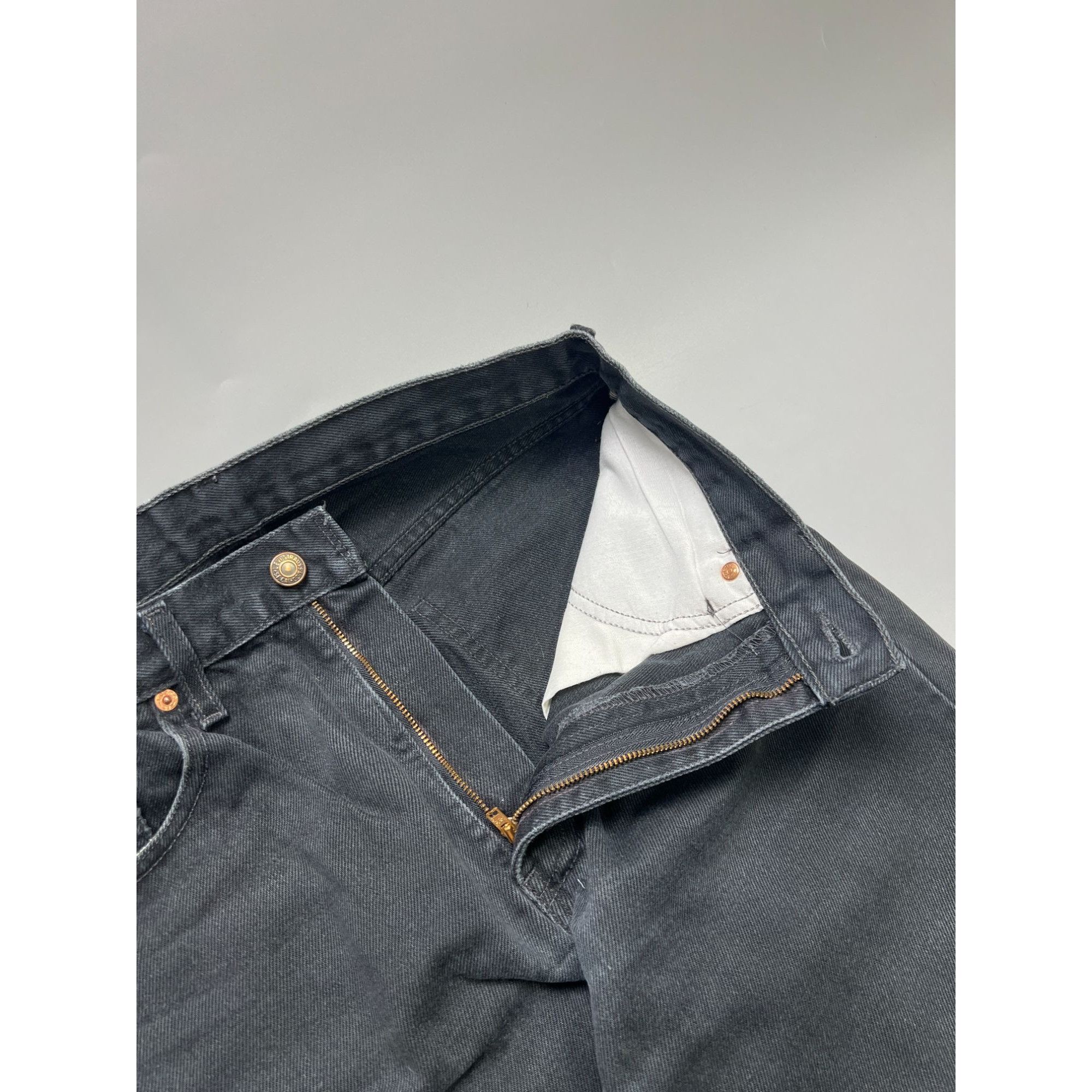 Levi's Levi’s 615 Orange Tab Black Denim Jeans Pants (Y1063) Size US 32 / EU 48 - 6 Thumbnail