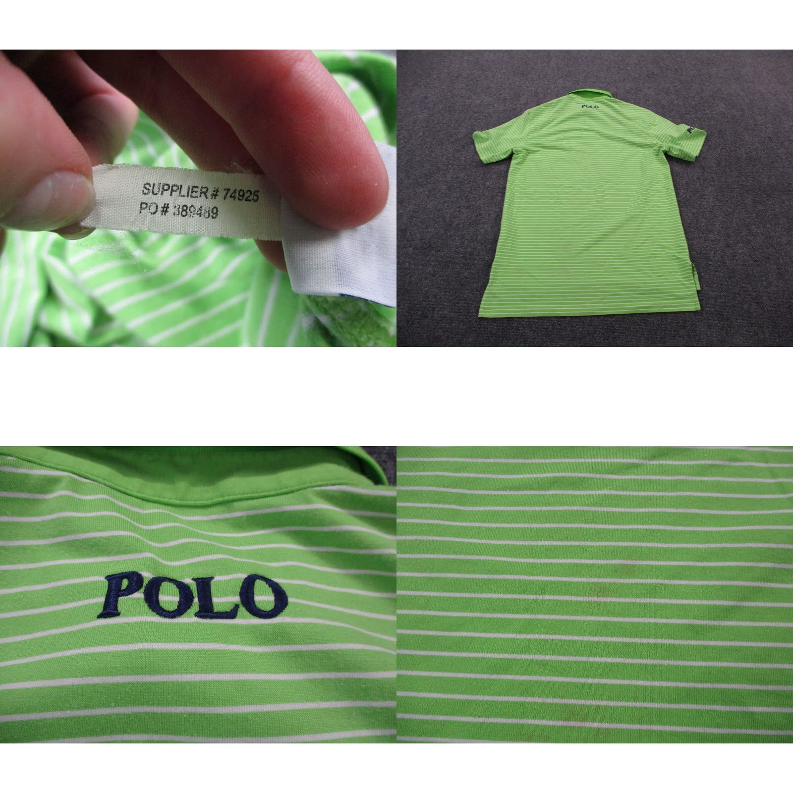 Polo Ralph Lauren Polo Ralph Lauren Polo Shirt Men S Green Striped Golf Performance Stretch Active Size US S / EU 44-46 / 1 - 9 Thumbnail