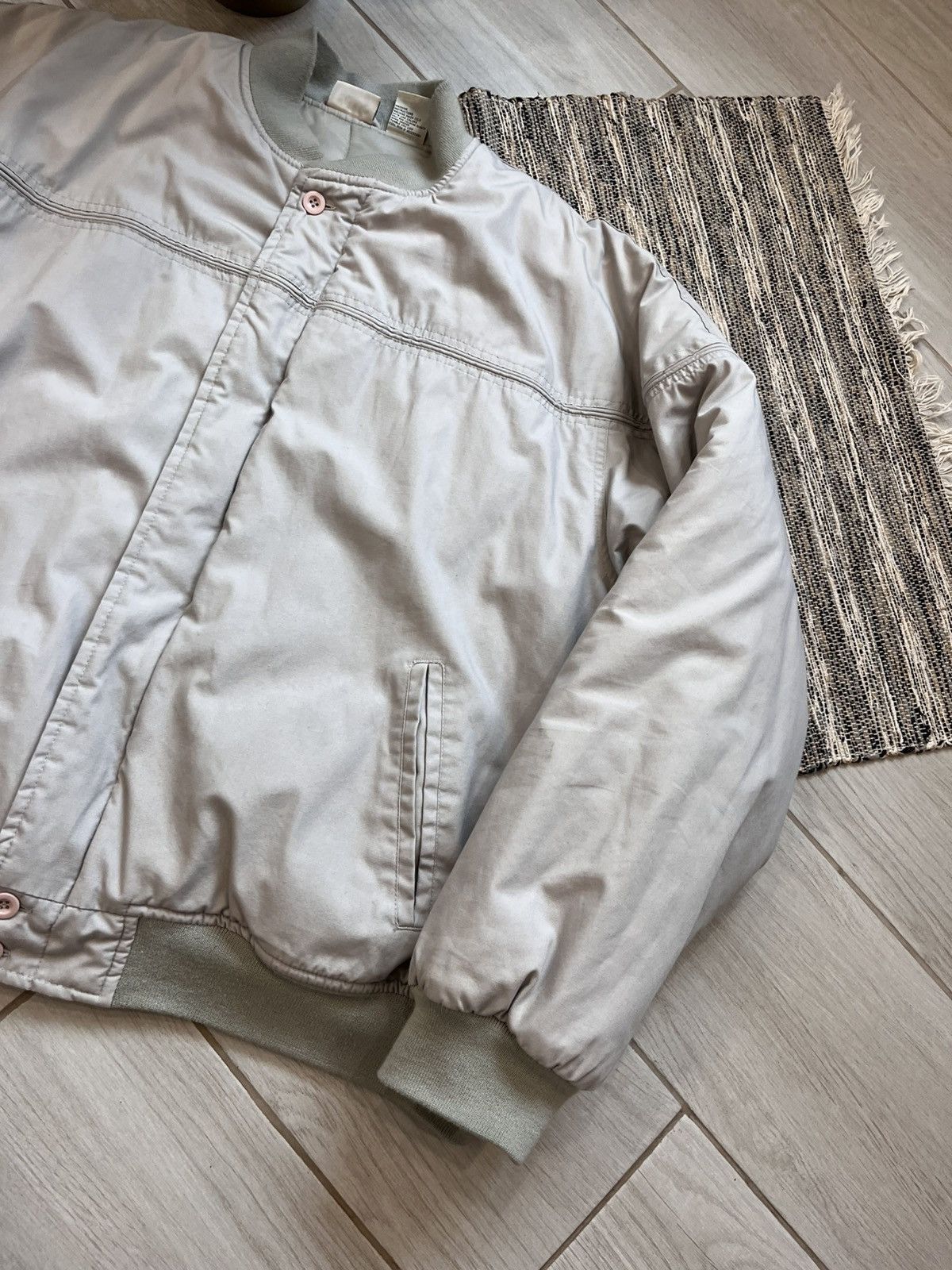 Alpha Industries × Vintage Vintage Bomber Jacket Grey Oversize Falls Creek minimalistic Size US XXL / EU 58 / 5 - 6 Thumbnail