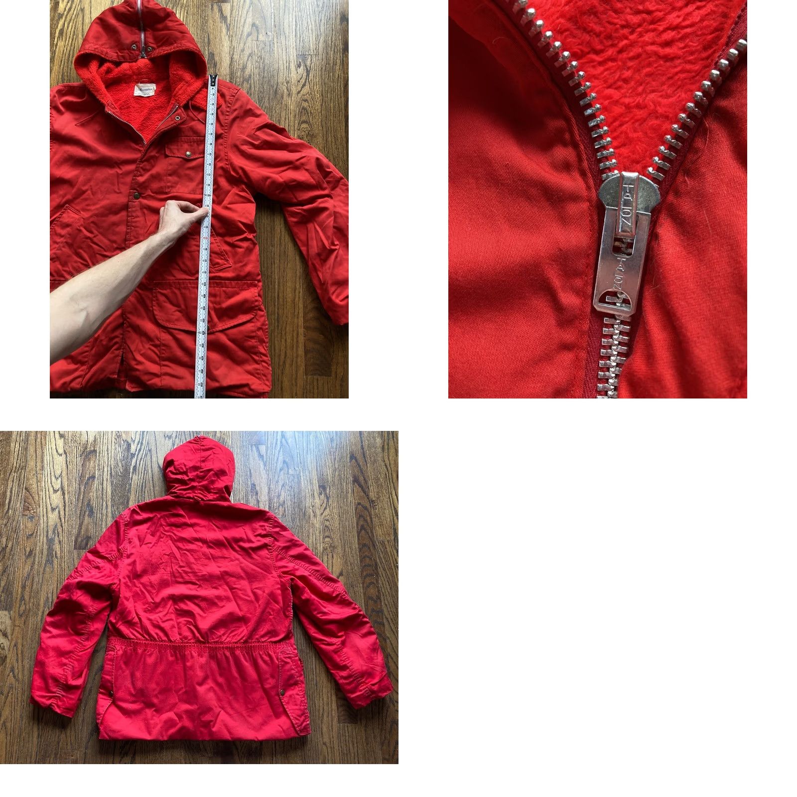 Vintage VINTAGE Western Field Jacket Mens Medium Red Hooded Fuzzy Lined 60s Size US M / EU 48-50 / 2 - 8 Thumbnail