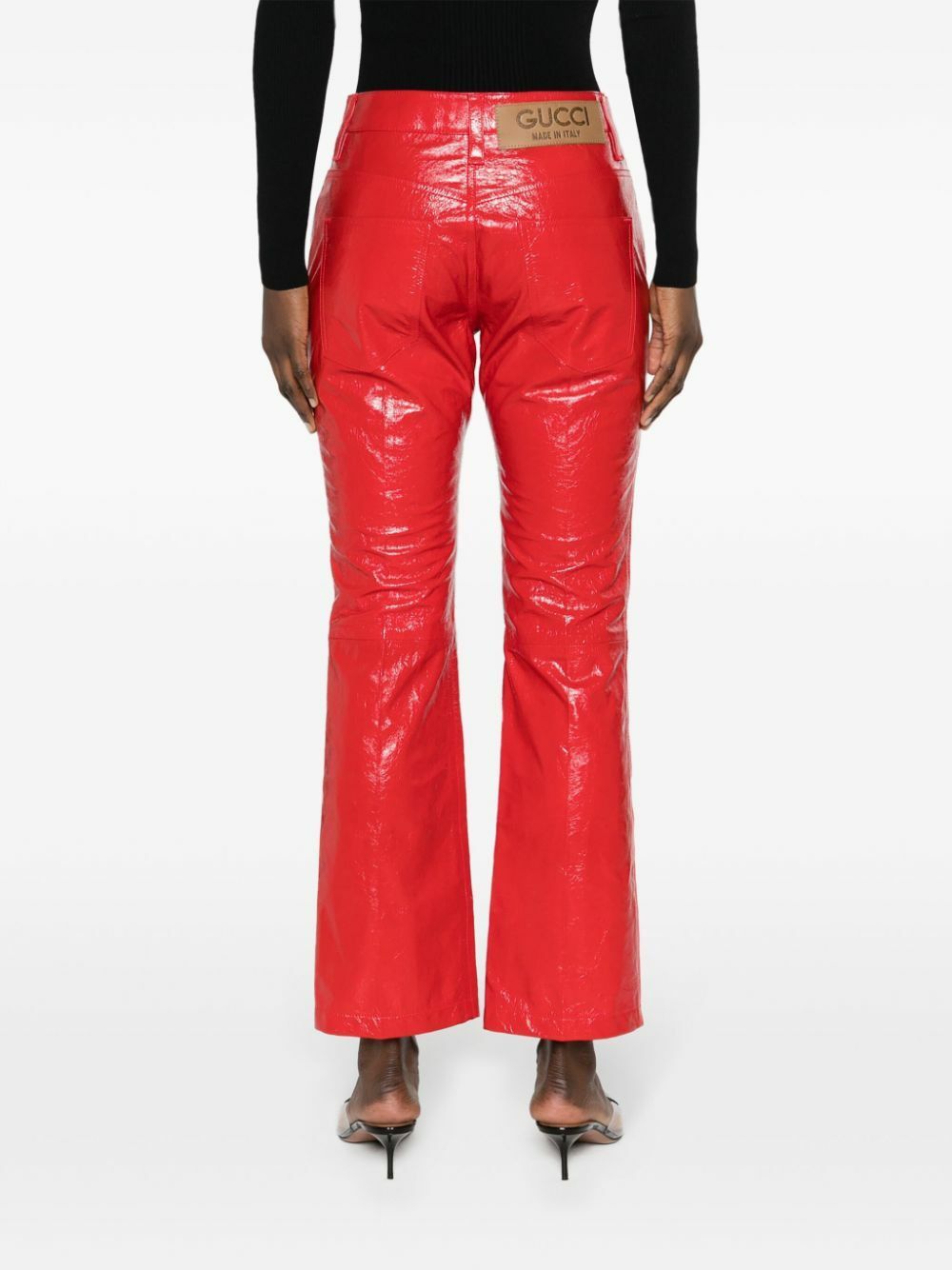Gucci o1y0925 Casual Pant in Red Size 27" / US 4 / IT 40 - 3 Thumbnail