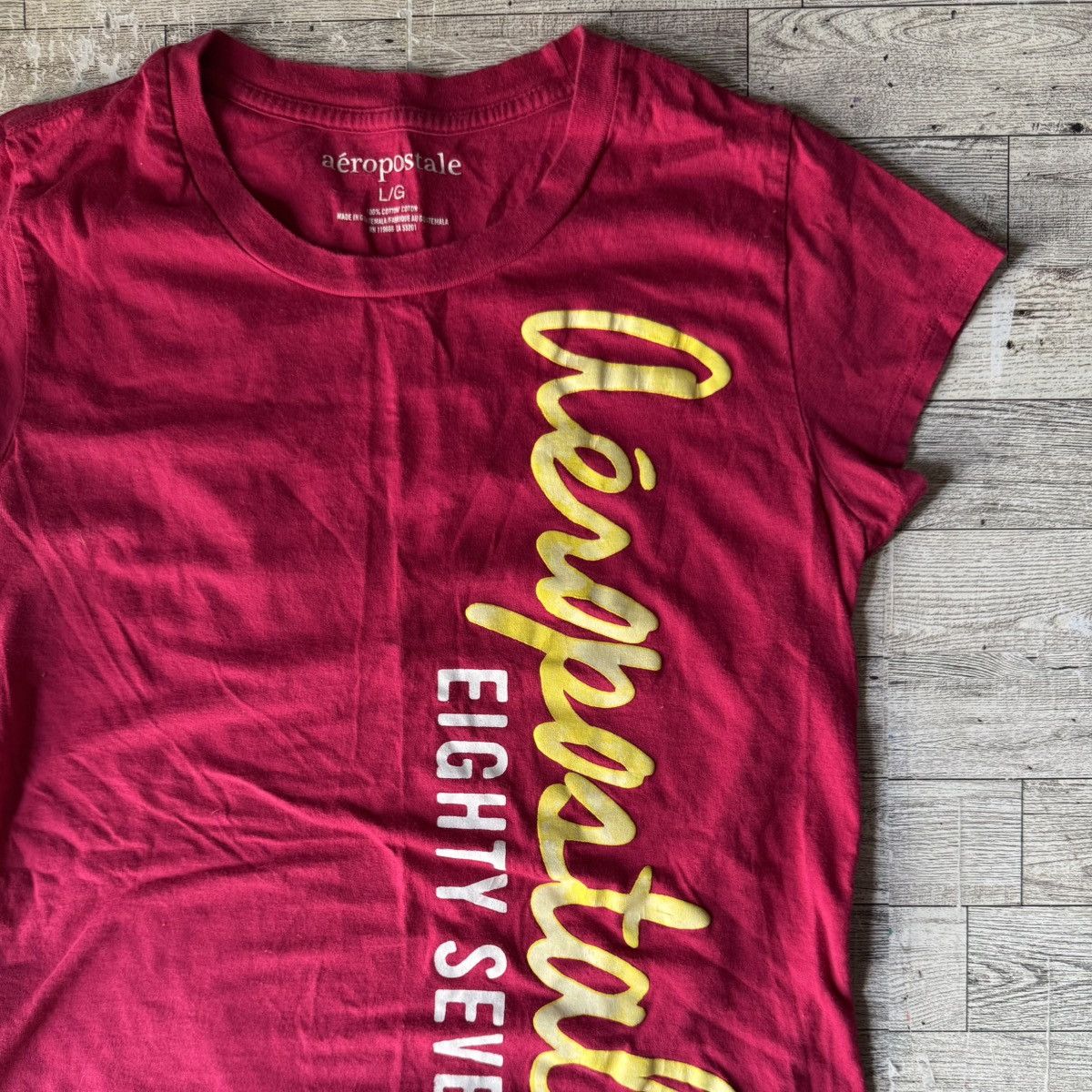 Aeropostale Retro, Aero, Slim Fit, Women’s Logo Cotton Tee Size L / US 10 / IT 46 - 4 Thumbnail
