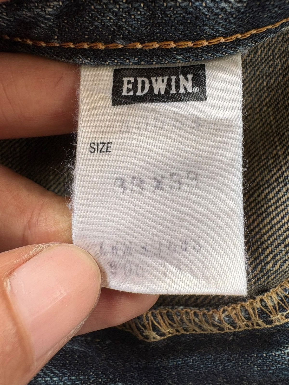 Edwin Vintage Edwin 505 Selvedge Distressed Baggy Jeans Size US 34 / EU 50 - 10 Thumbnail
