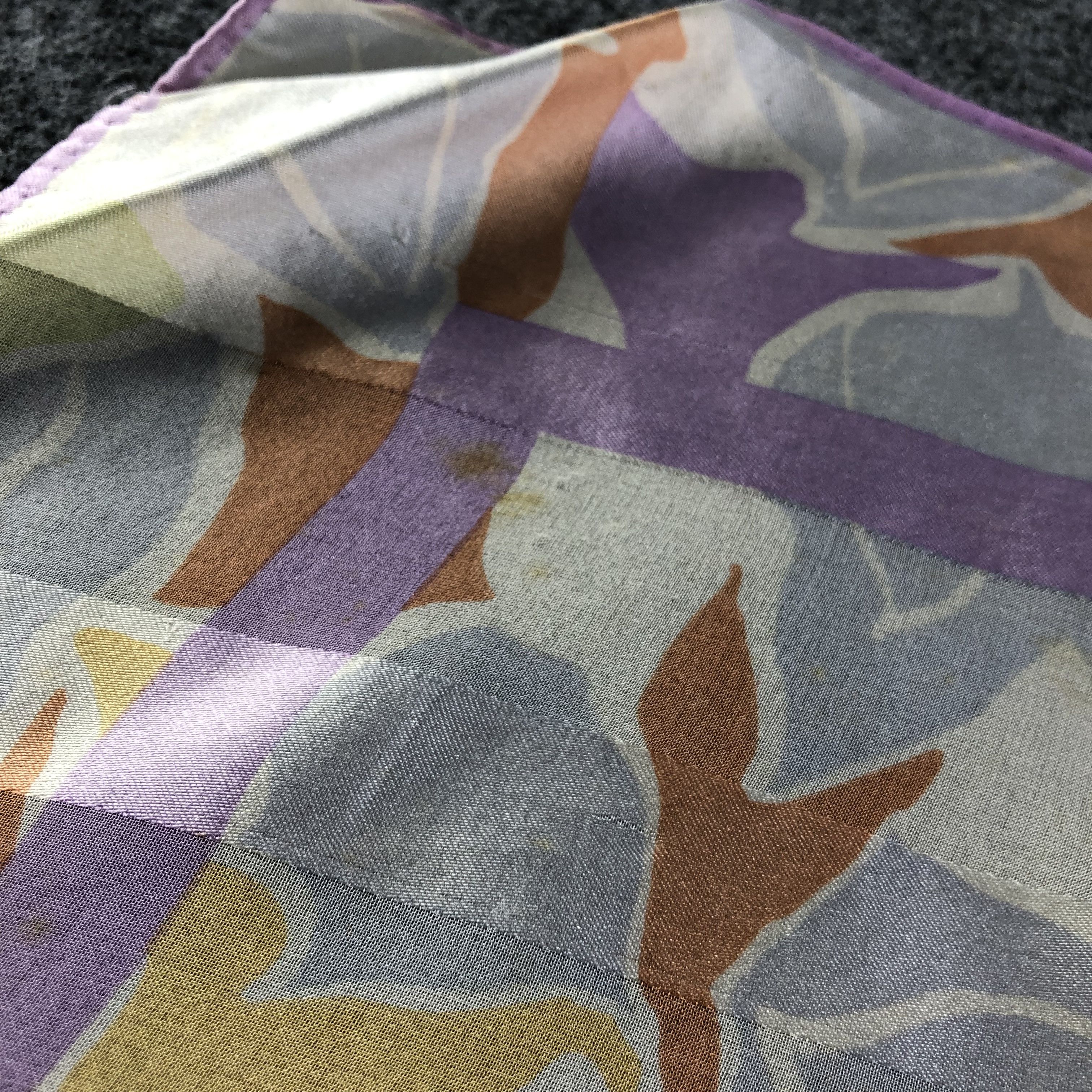Pierre Balmain Vintage Pierre Balmain Floral Silk Scarf M495 Size ONE SIZE - 18 Thumbnail