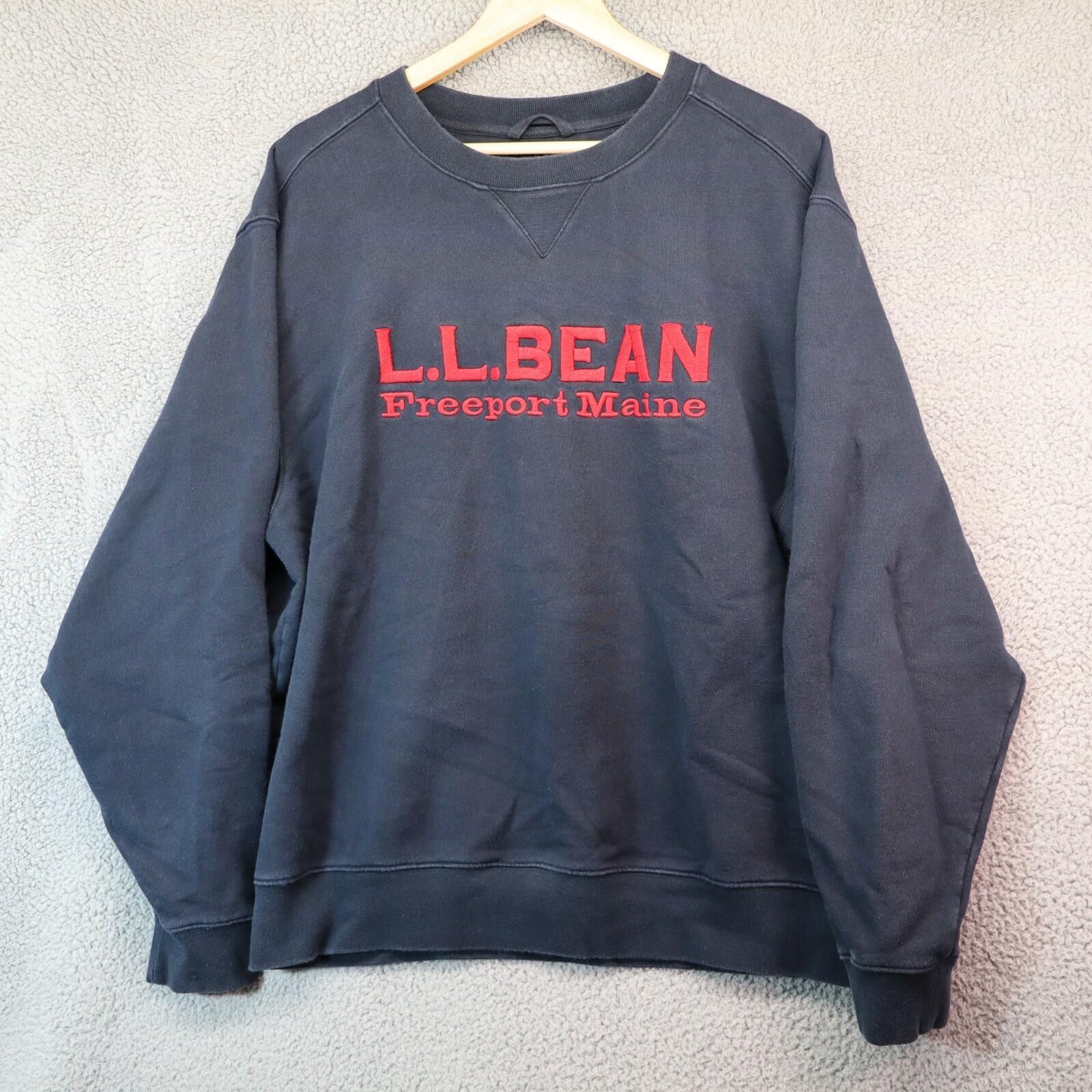 L.L. Bean Vtg LL Bean Crewneck Sweatshirt Large Reg Freeport Black Red Size US L / EU 52-54 / 3 - 1 Thumbnail