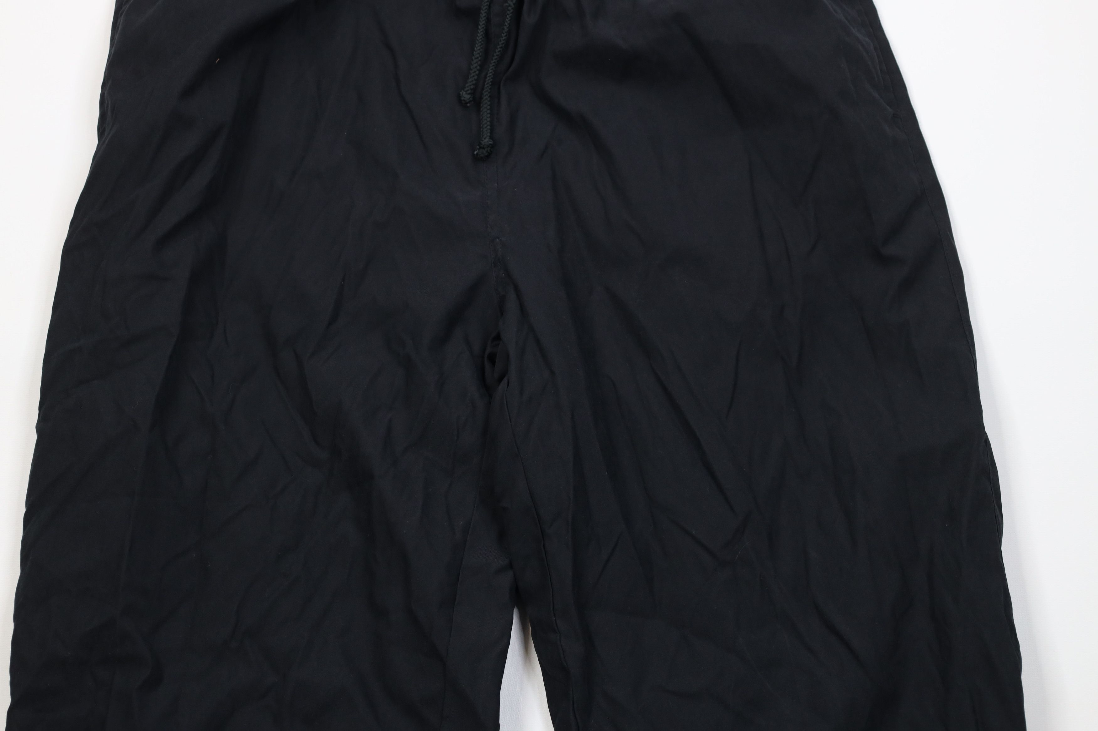 Vintage Vintage 90s Streetwear Lined Microfiber Joggers Pants Black Size US 34 / EU 50 - 3 Thumbnail