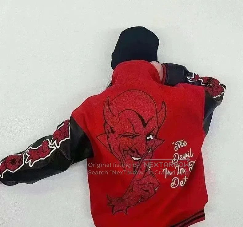 Saint Michael Saint Michael Devil Leather Sleeve Jacket Size US L / EU 52-54 / 3 - 8 Thumbnail