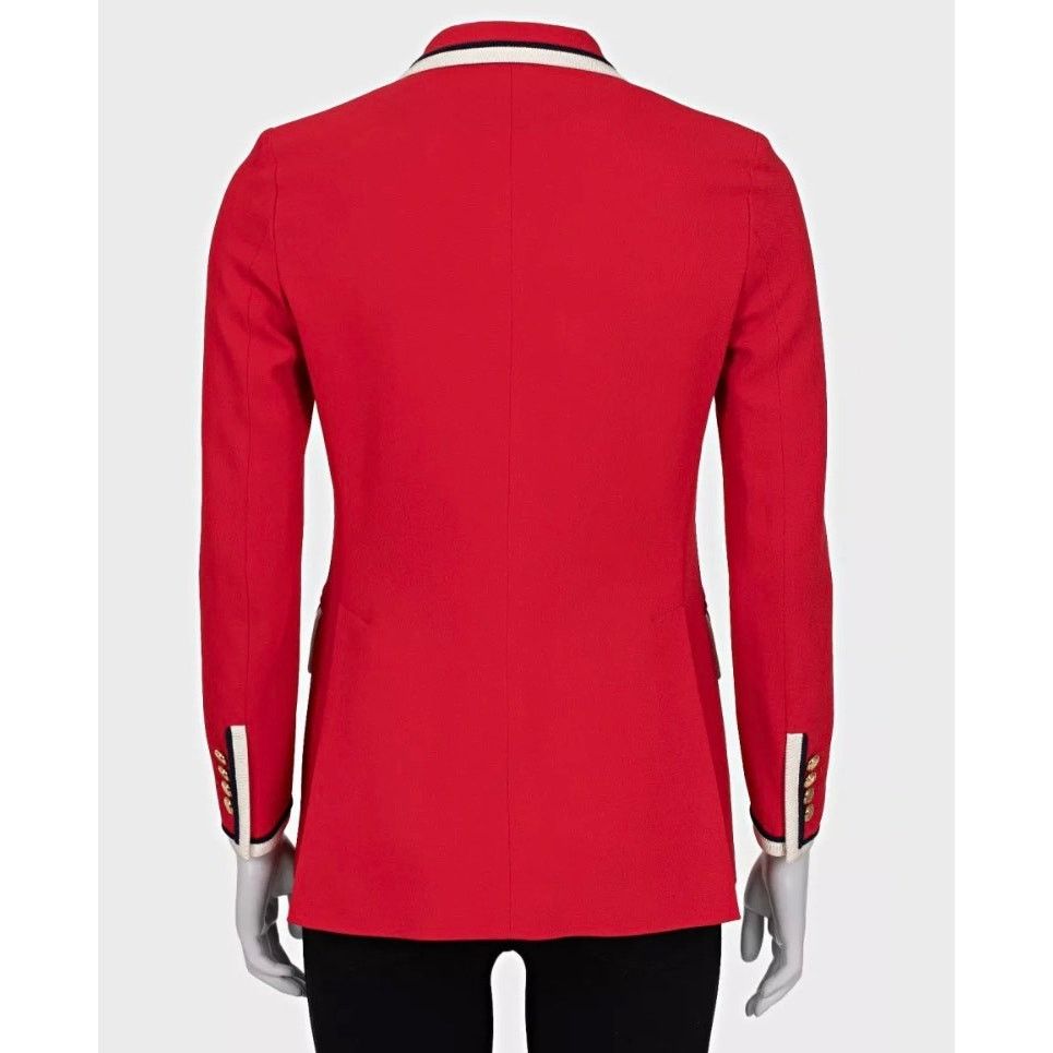Gucci Gucci Red Fitted Jacket Contrast Trim IT38 XS Size XS / US 0-2 / IT 36-38 - 3 Thumbnail
