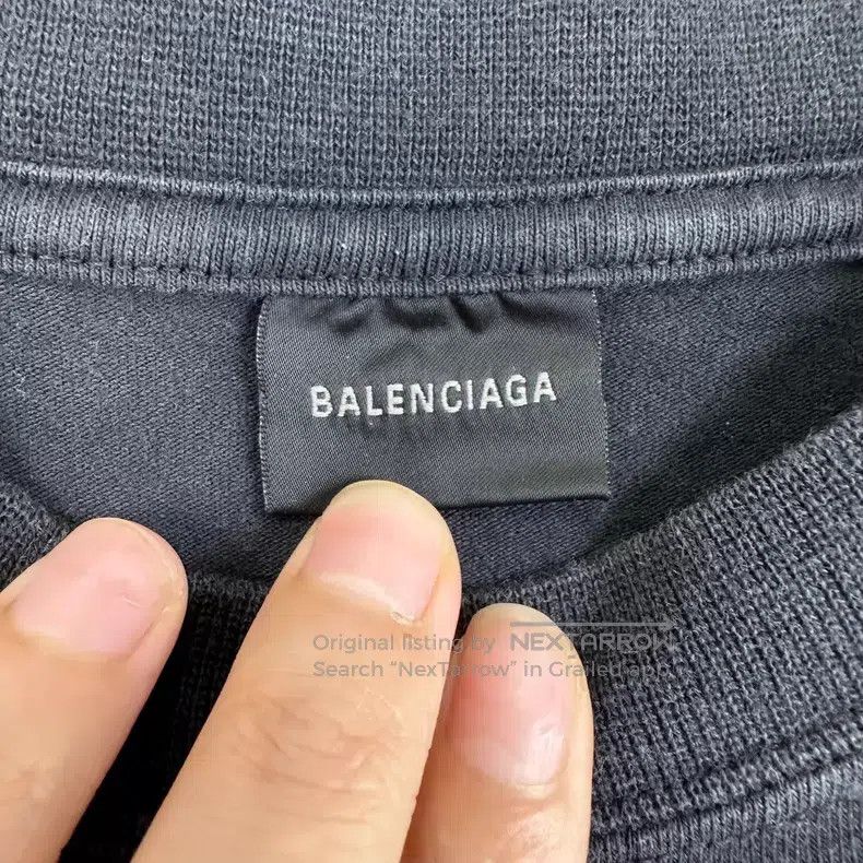 Balenciaga Balenciaga Black Paris sunset tower beach print short-slee Size L / US 10 / IT 46 - 4 Thumbnail