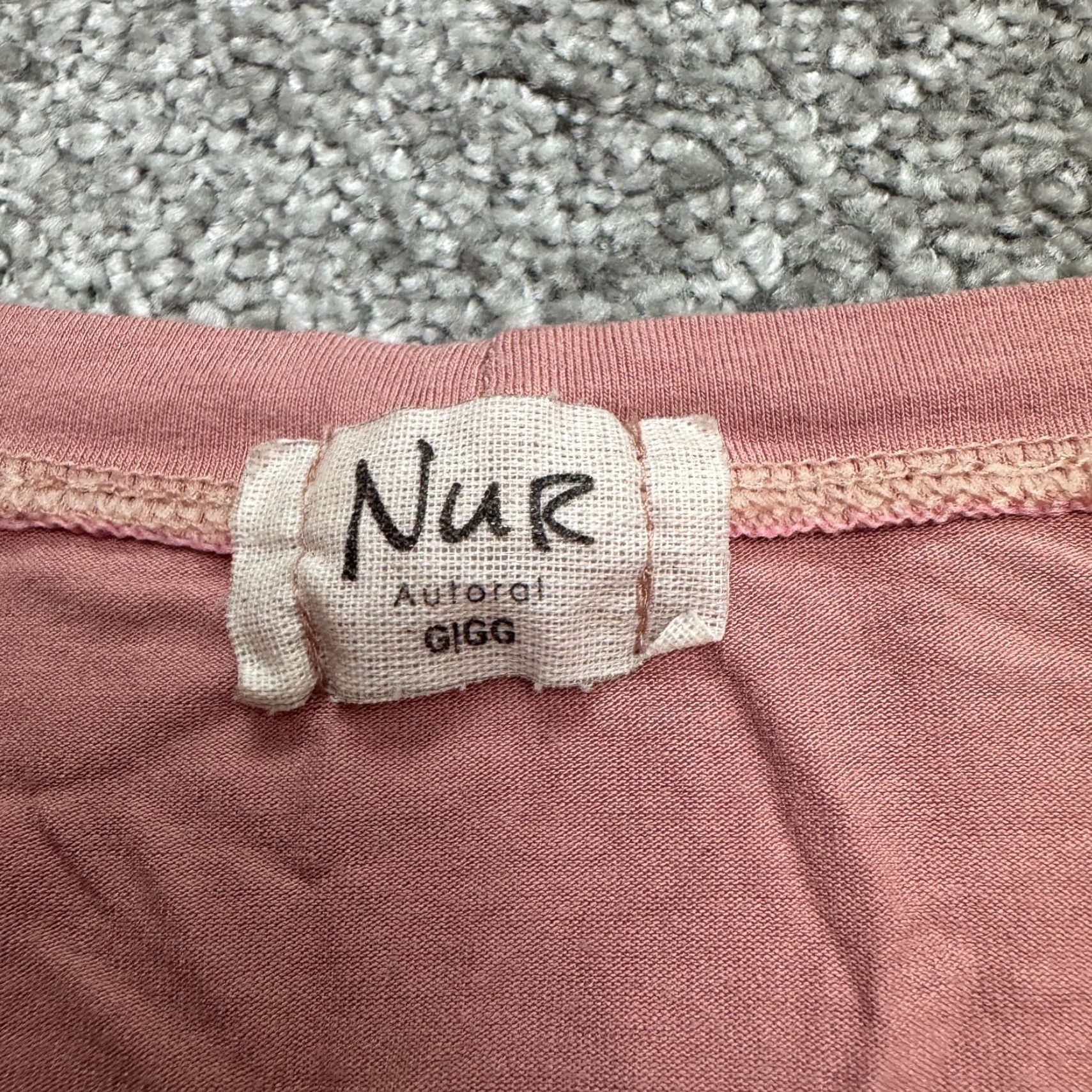 Pinko Nur Blouse Shirt Womens XL Pink Short Sleeve Ruffle Knit Crew Neck Casual Bohemian Classic Modern Classic Relaxed Fit Regular Womens Size XL / US 12-14 / IT 48-50 - 4 Thumbnail