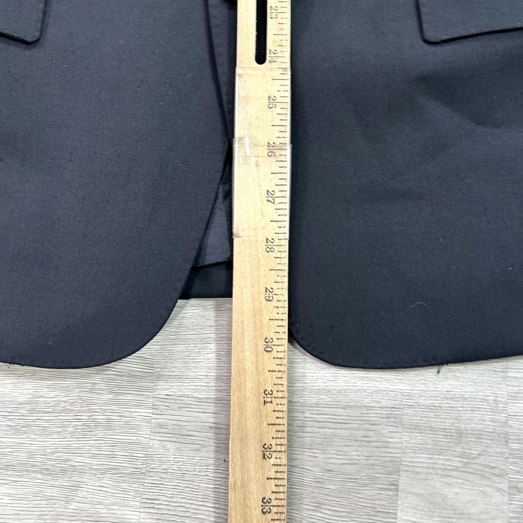 Vintage Versace Collection Suit Jacket Mens 48R Black Wool 2 Button Made In Croatia Size 48R - 7 Thumbnail