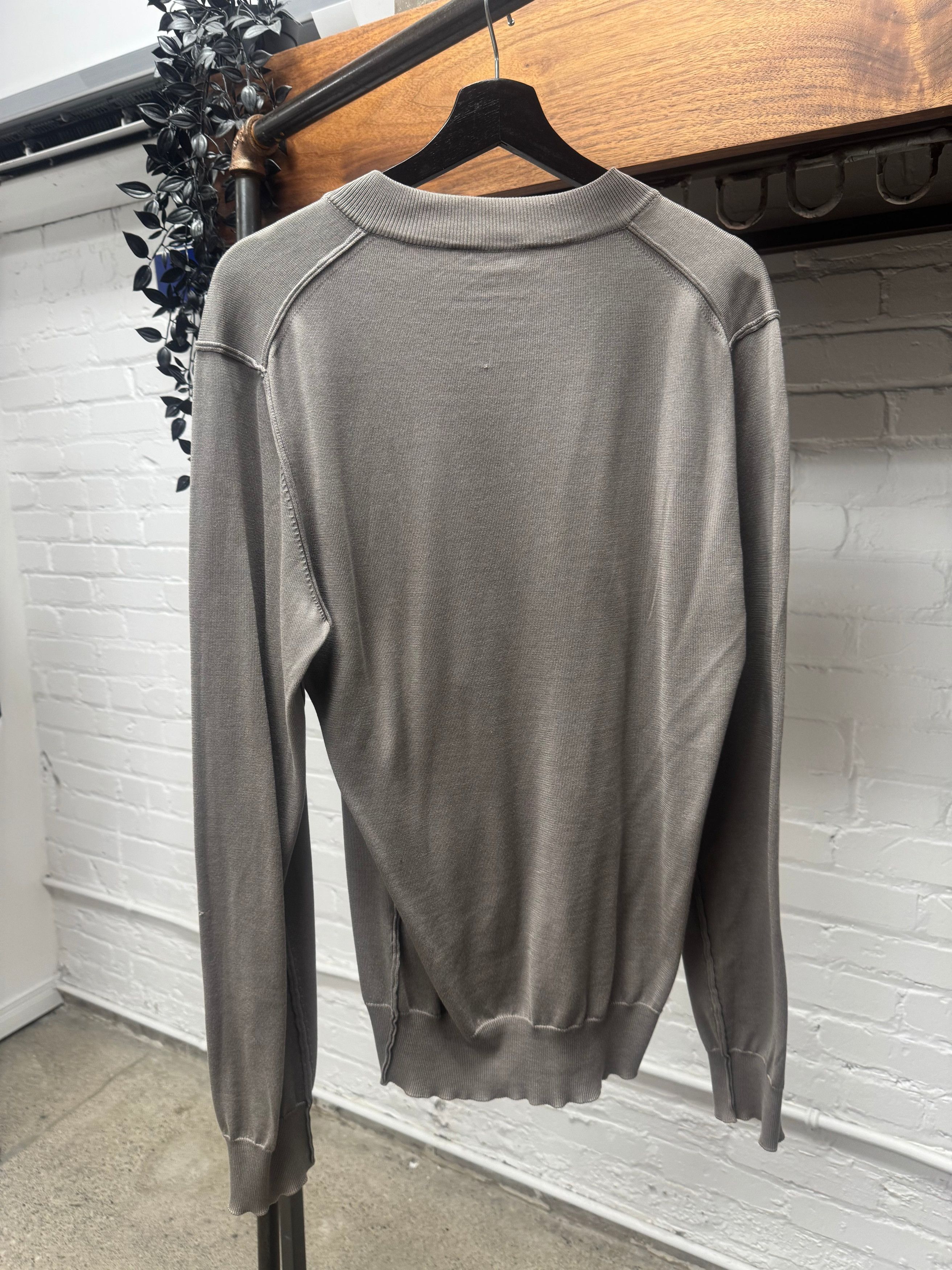 Dolce & Gabbana Dolce & Gabanna Mainline Sheer Henley Sweater Size US M / EU 48-50 / 2 - 4 Thumbnail