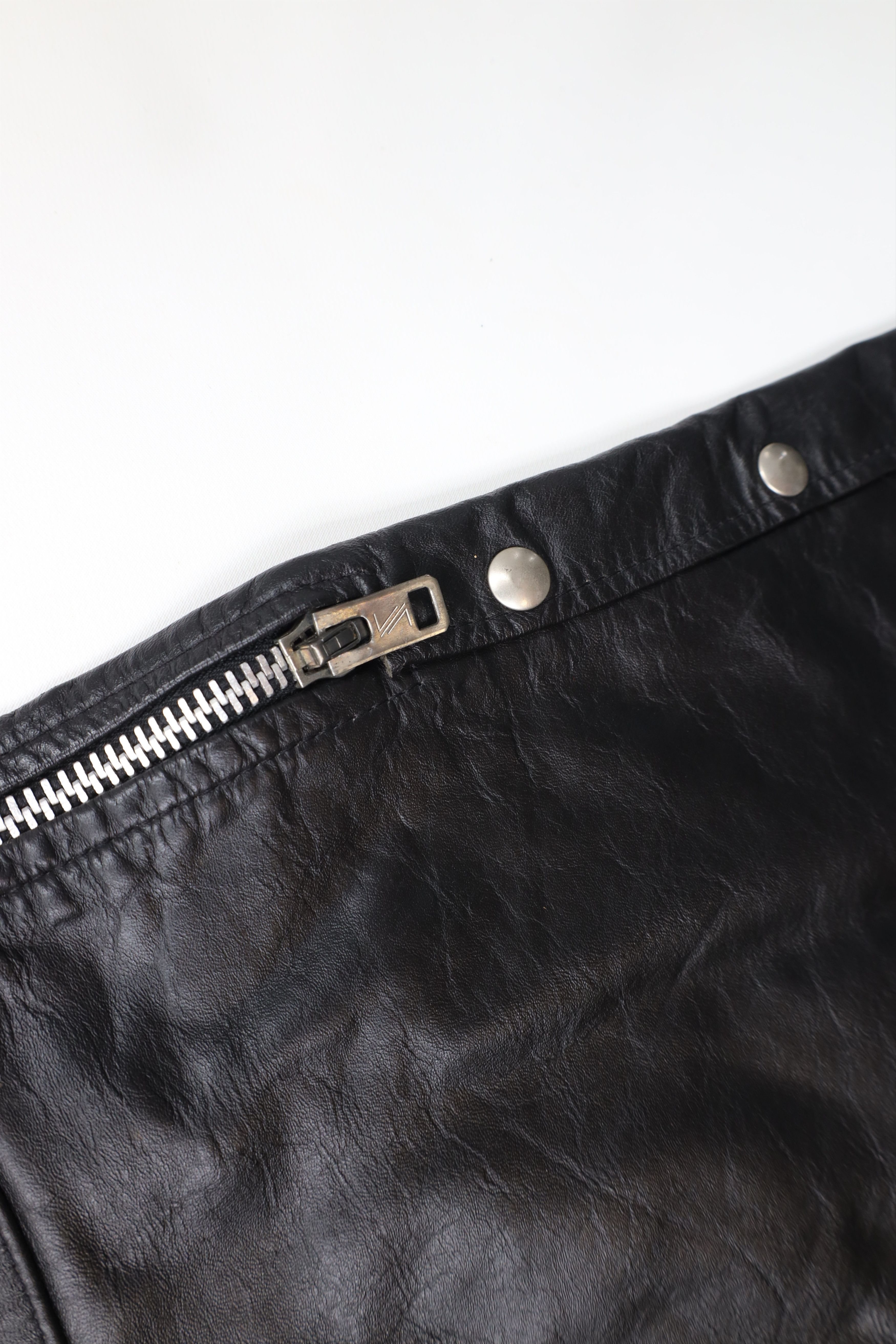 Vintage Vintage 70s Streetwear Leather Motorcycle Chaps USA Dom Size US 30 / EU 46 - 14 Thumbnail