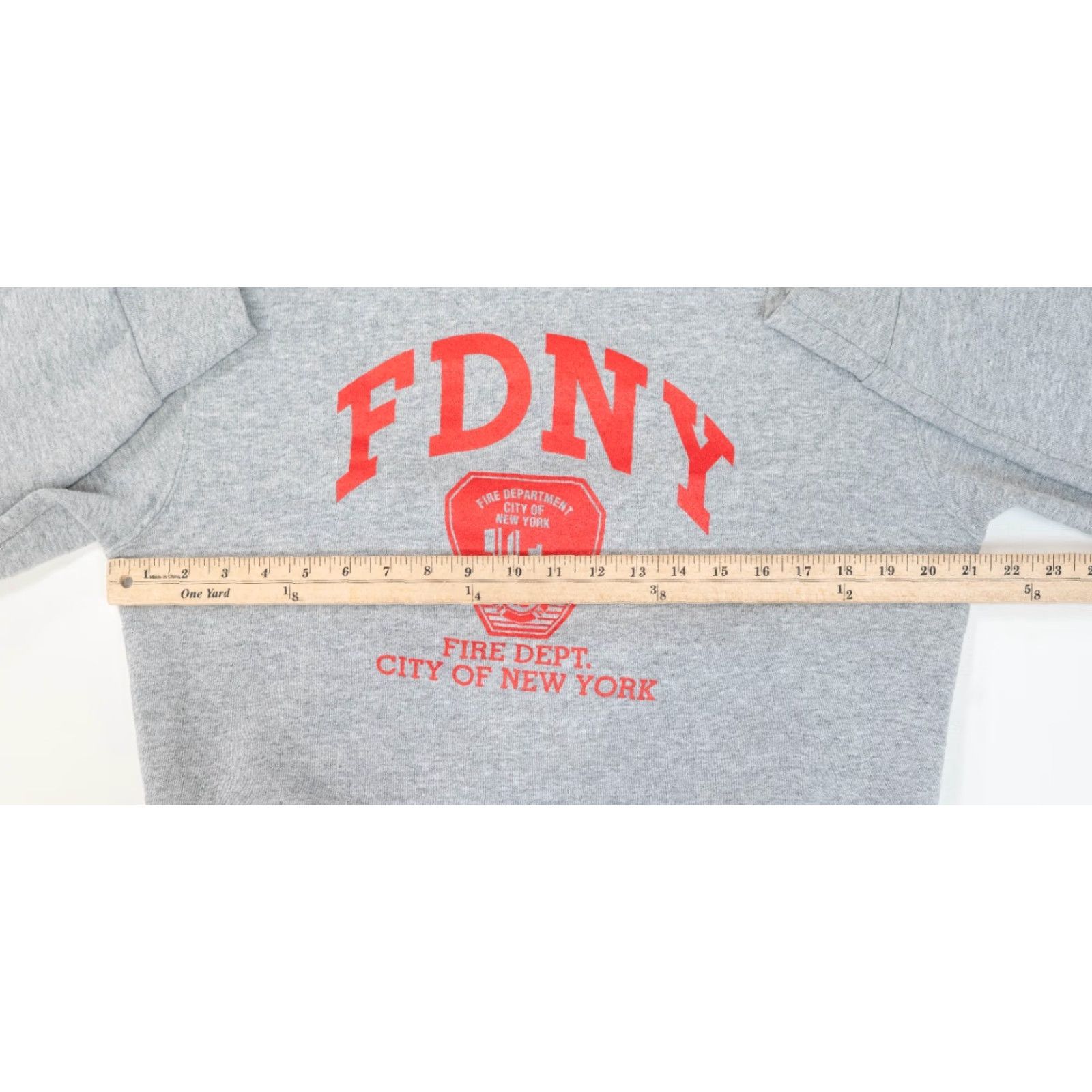 Fruit Of The Loom VINTAGE FDNY New York Fire Department Crewneck Sweatshirt Men M Gray Nike Size US M / EU 48-50 / 2 - 5 Thumbnail