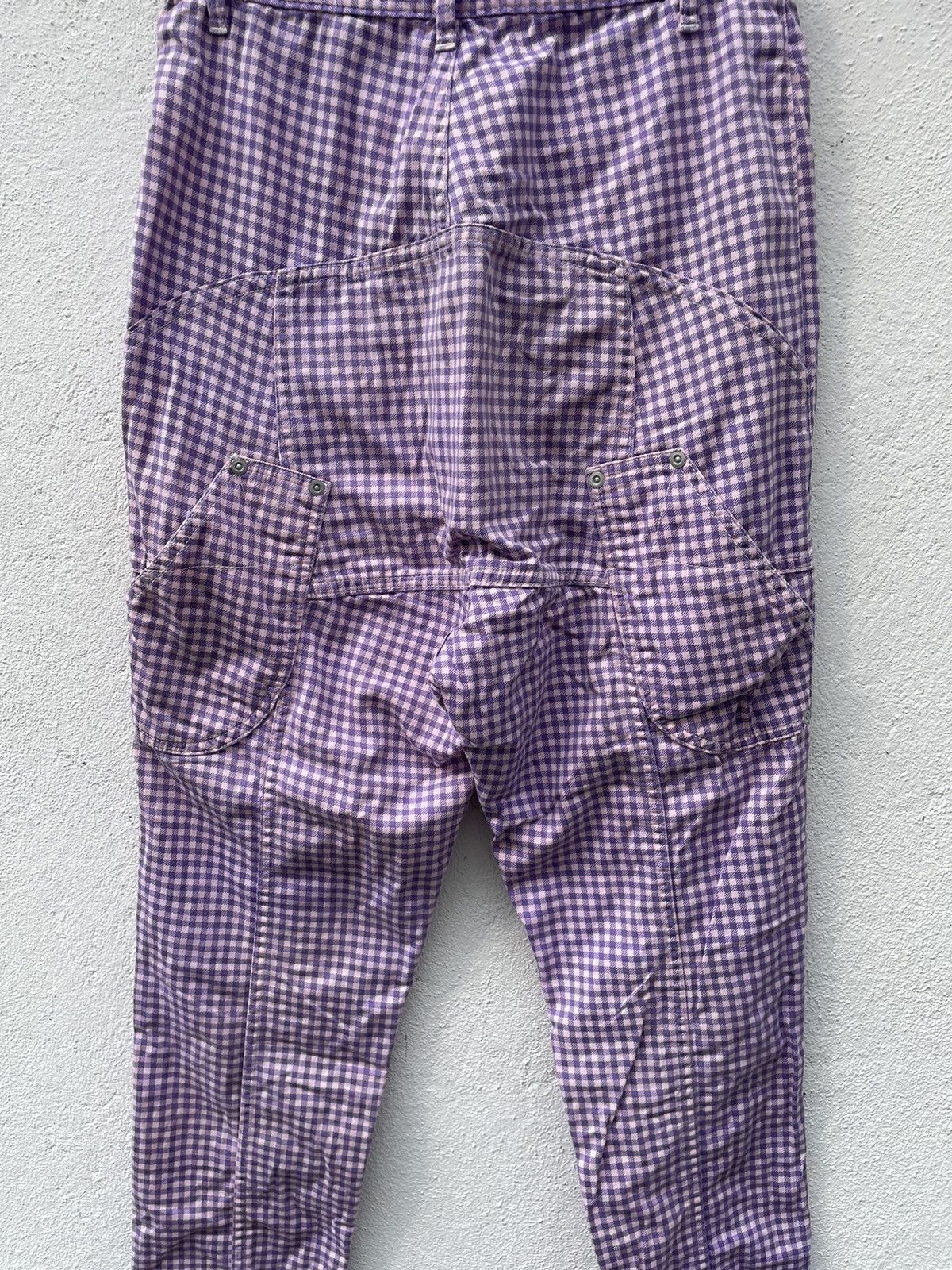 Issey Miyake × mercibeaucoup Mercibeaucoup Drop Crotch Checked Pants Size 26" / US 2 / IT 38 - 7 Thumbnail
