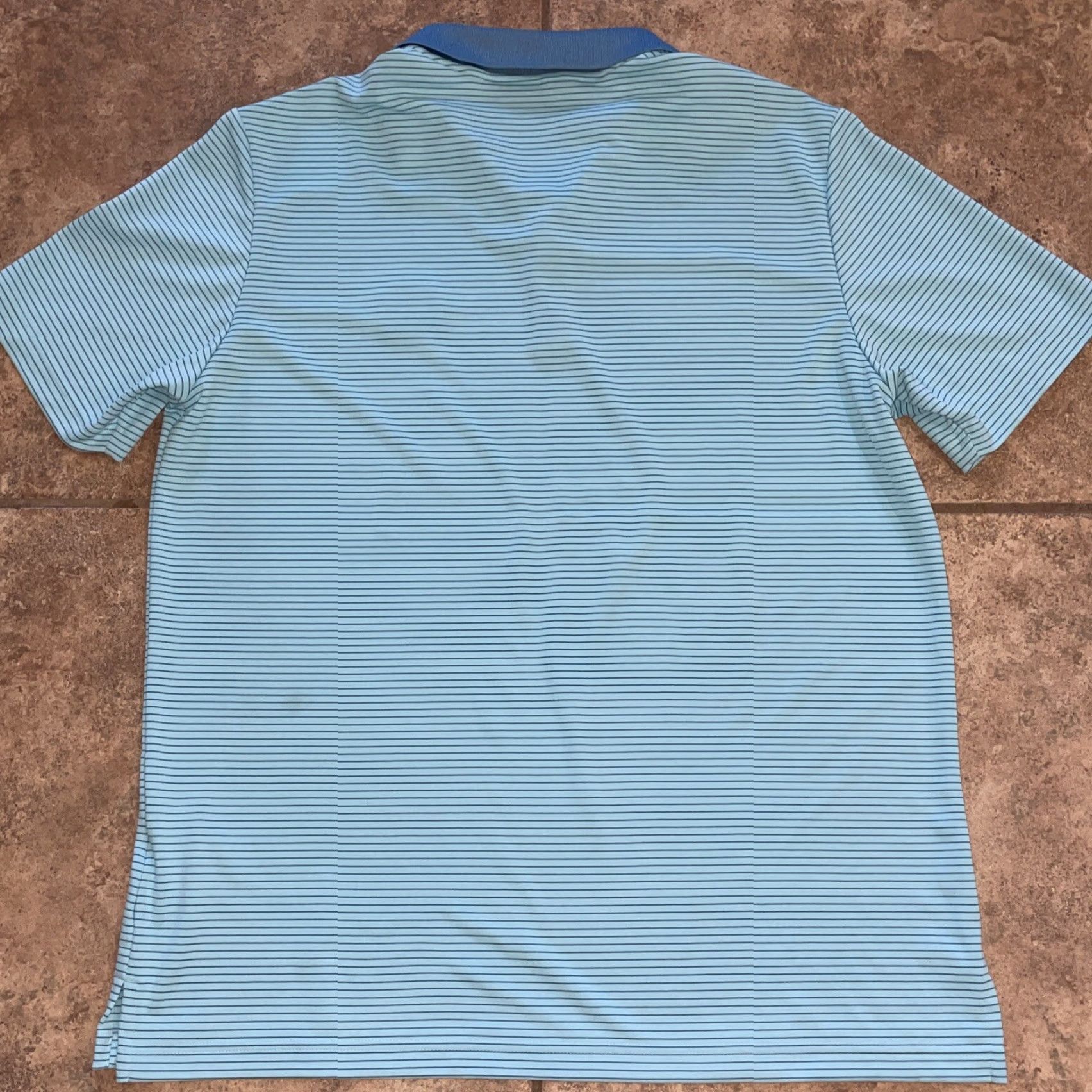 Adidas Adidas Polo Shirt XL Mens Blue Striped Golf Half Button Up Size US XL / EU 56 / 4 - 5 Thumbnail
