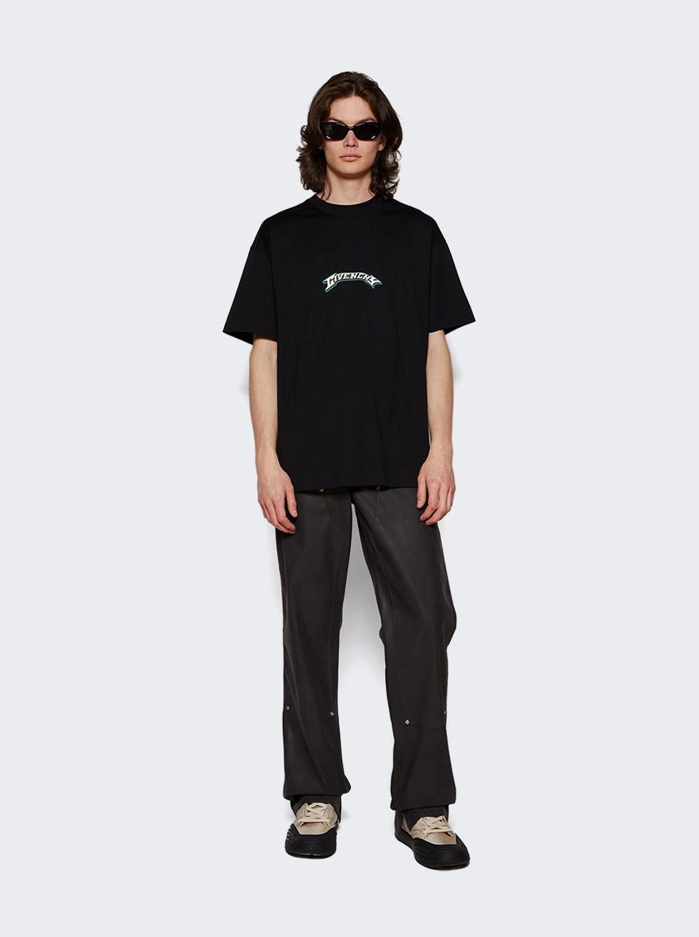 Givenchy o1mle0326 Graphic Tee Shirt in Black Size US XXL / EU 58 / 5 - 2 Thumbnail