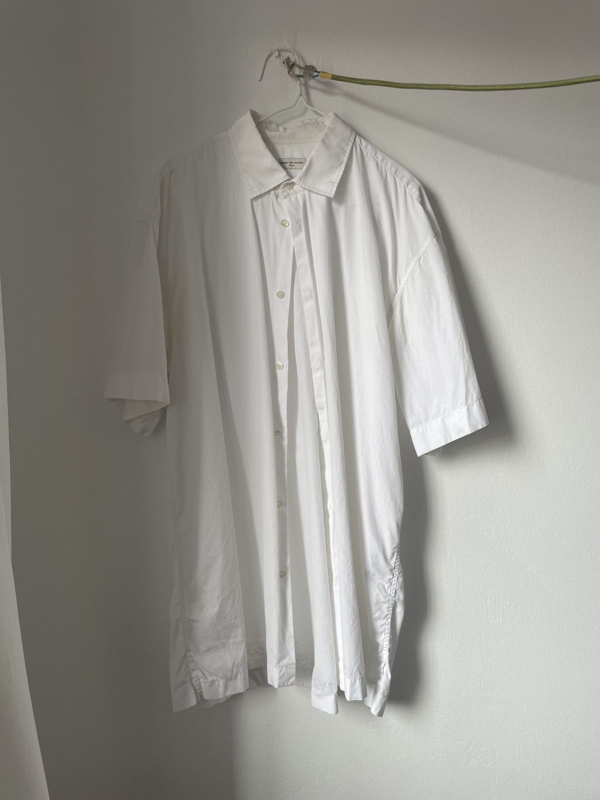 Dries Van Noten Dries Van Noten oversized white button up shirt L Size US L / EU 52-54 / 3 - 2 Thumbnail