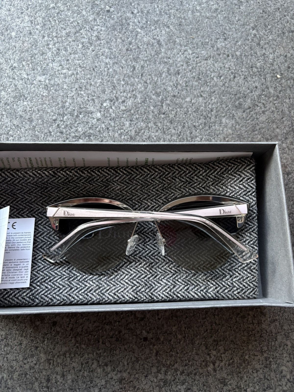 Christian Dior Diorama G5V2K Sunglasses Cat Eye FULL SET