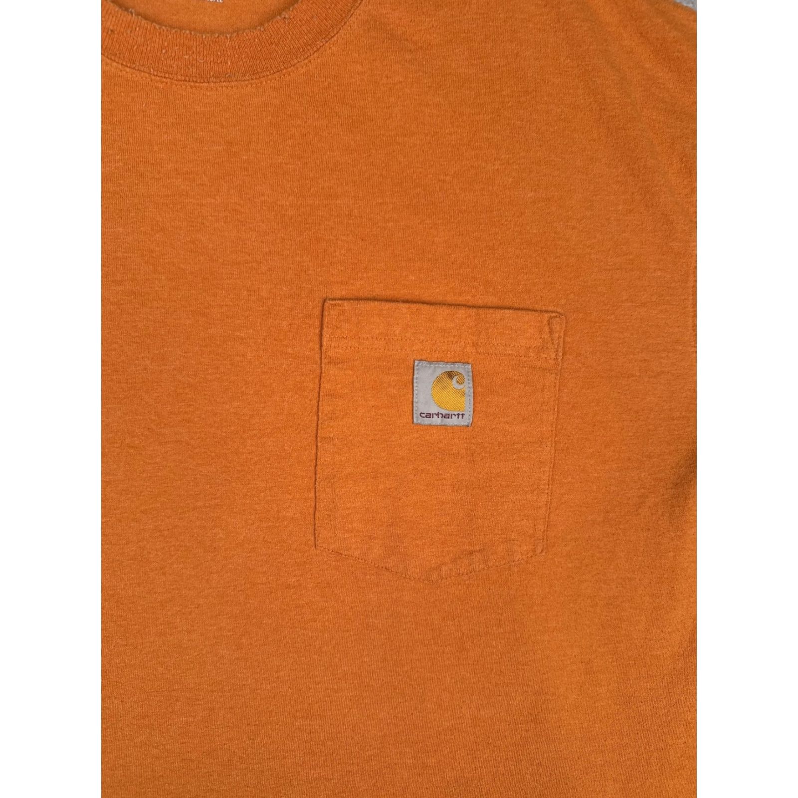 Carhartt Carhartt Shirt Mens 2XLT Orange Crew Neck Short Sleeve Pocket Tagless Workwear Size US XXL / EU 58 / 5 - 6 Thumbnail