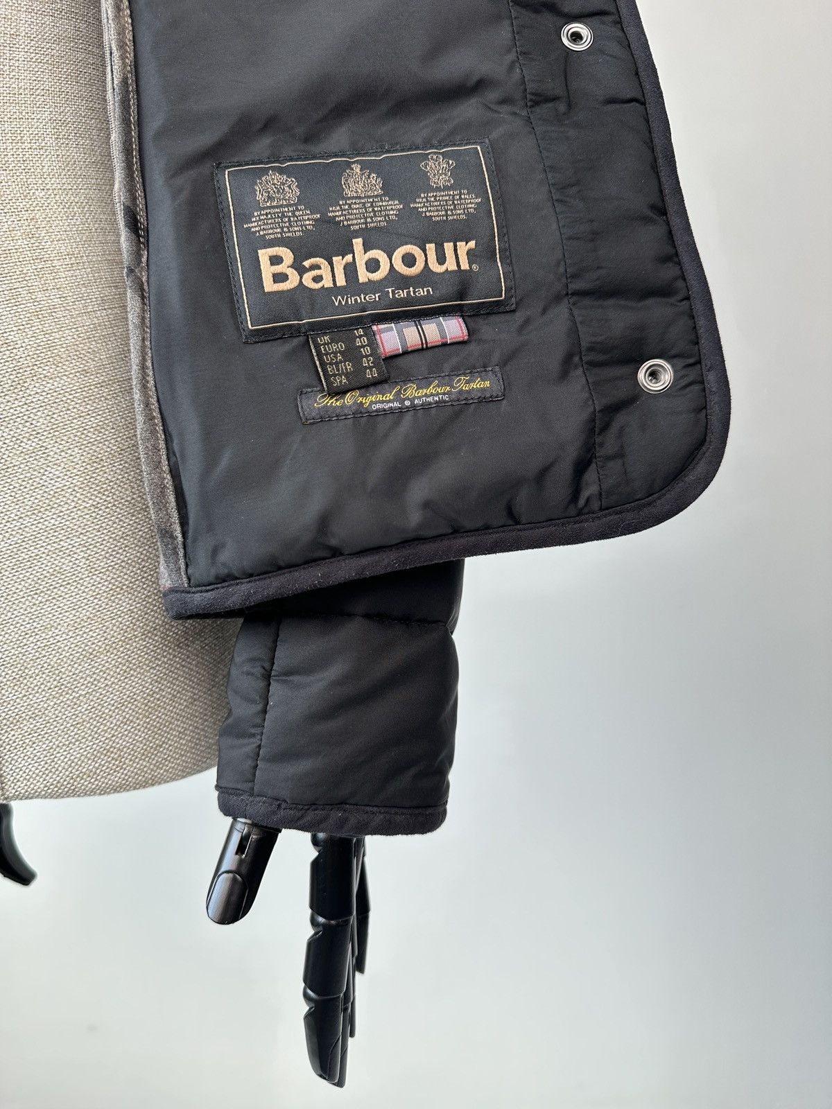 Barbour BARBOUR Straition Quilted Black Women’s Jacket Winter Tartan Size L / US 10 / IT 46 - 8 Thumbnail