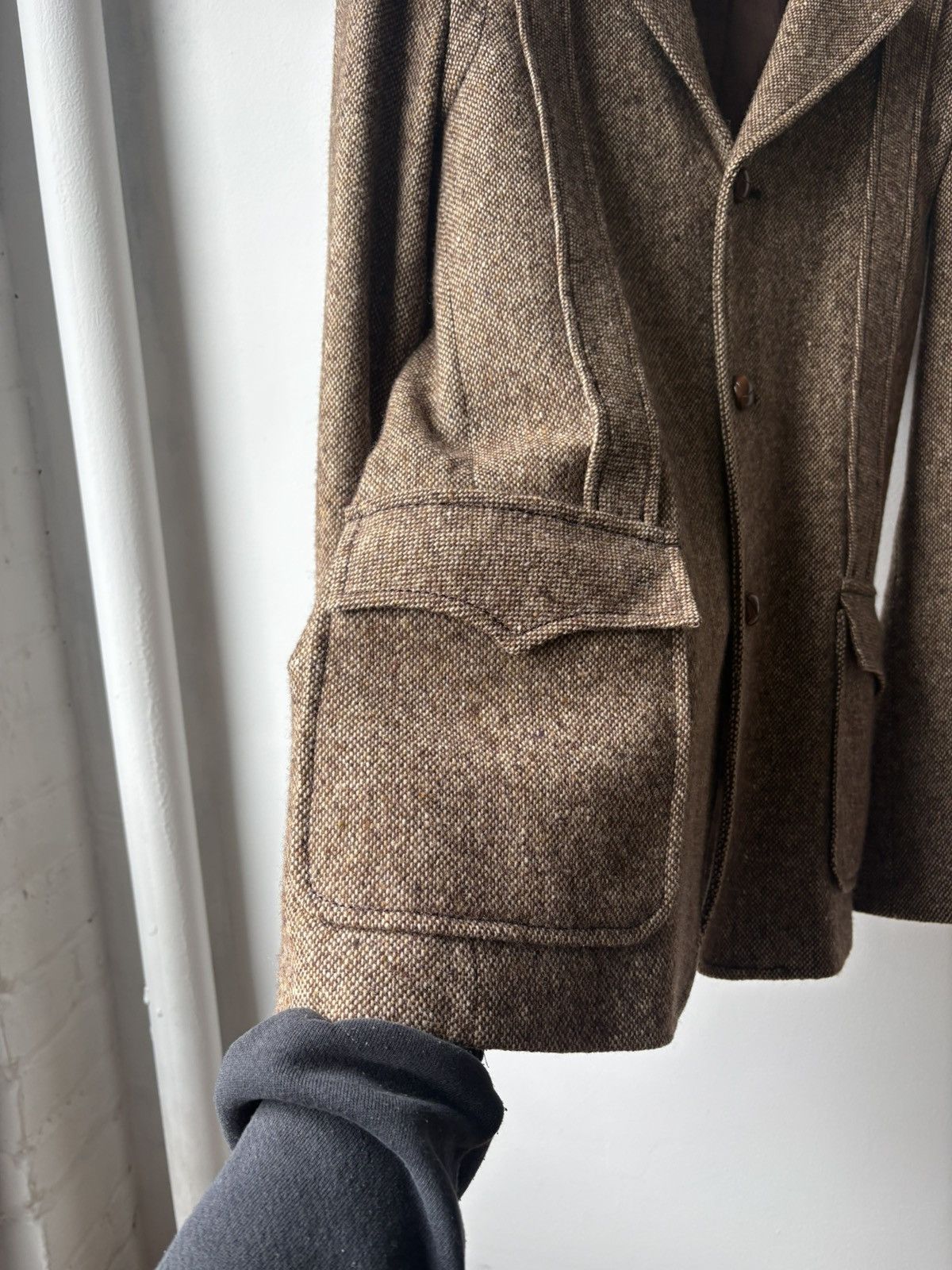 Number (N)ine Number Nine AW02 "Nowhere Man" Lambswool Tweed Coat Size US L / EU 52-54 / 3 - 6 Thumbnail