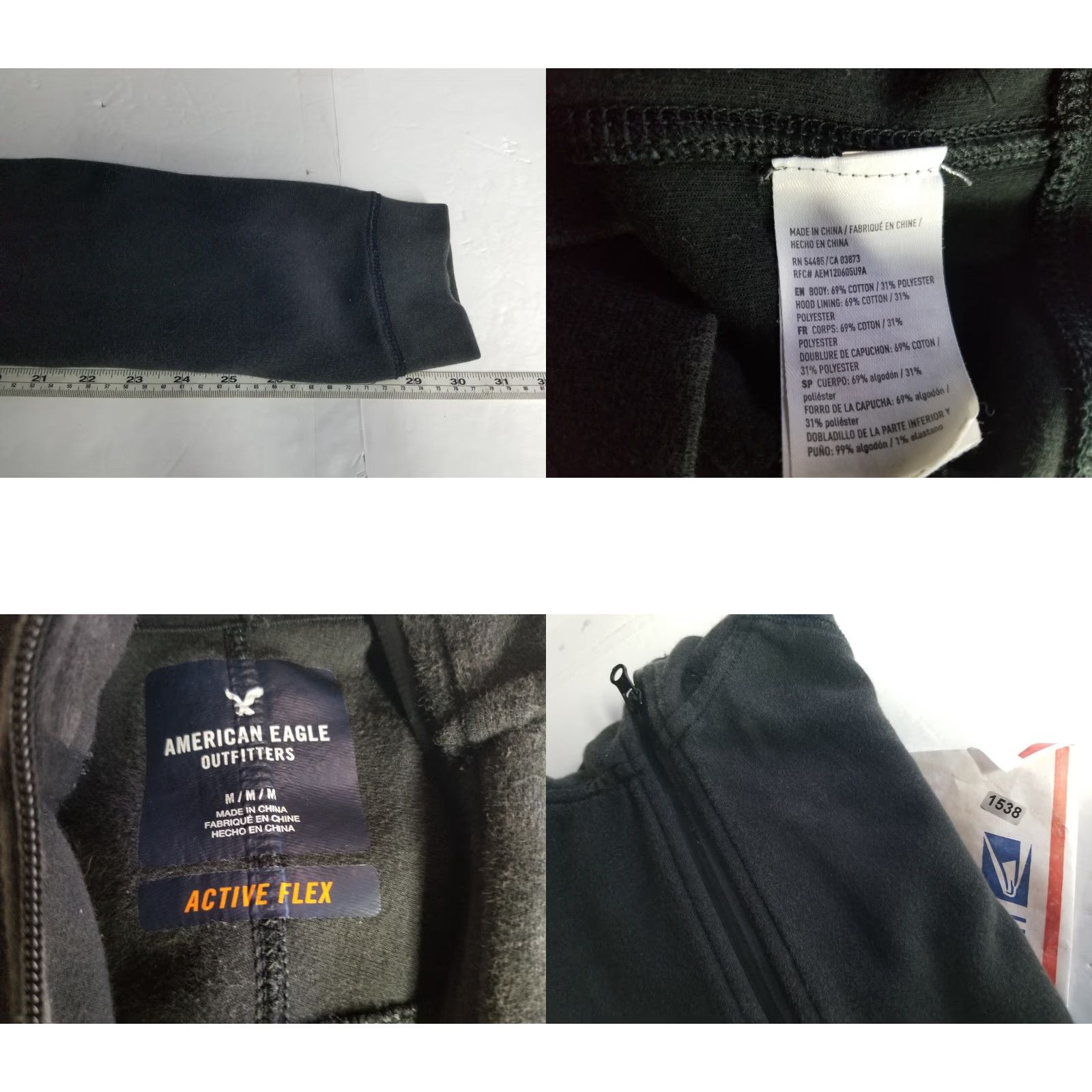 American Eagle Outfitters American Eagle Outfitters Hoodie Black Mens Medium Suze Active Flex Pullover M Size US M / EU 48-50 / 2 - 8 Thumbnail