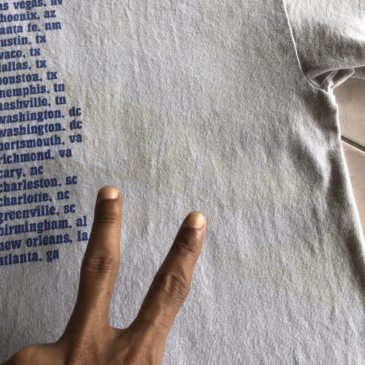 Vintage John Mayer Summer Tour 2002 Light Gray Size L Size US L / EU 52-54 / 3 - 23 Thumbnail