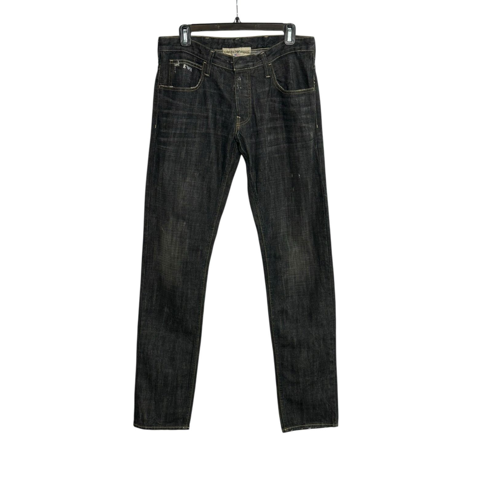 Emporio Armani Emporio Armani Johnny Slim Fit Black Jeans size 31 Size US 31 - 15 Thumbnail