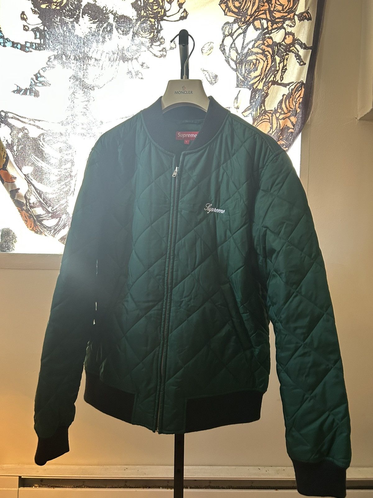 Supreme Supreme SS16 Sequin Patch Quilted Bomber Jacket Size US L / EU 52-54 / 3 - 1 Thumbnail