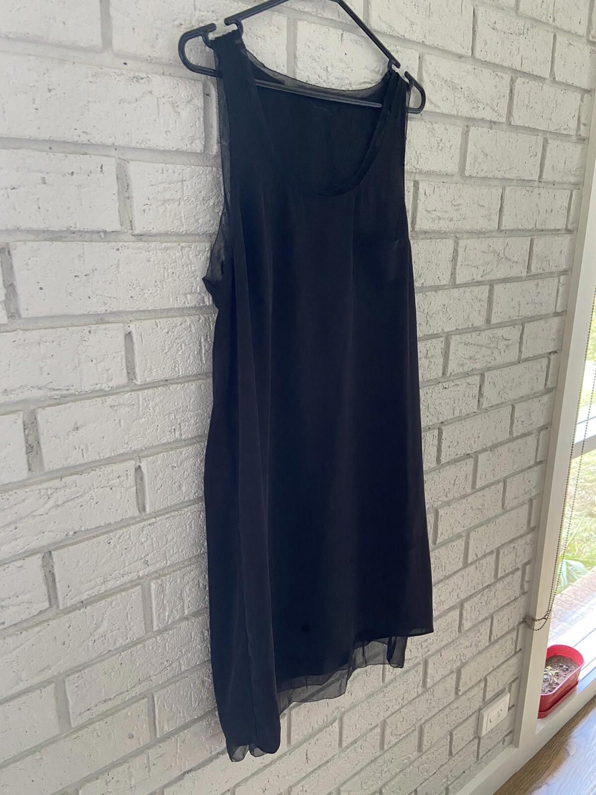 Other Decjuba Black Sheer Sleeveless Midi Dress - Sz AU/UK 12 US 8 Size M / US 6-8 / IT 42-44 - 4 Thumbnail