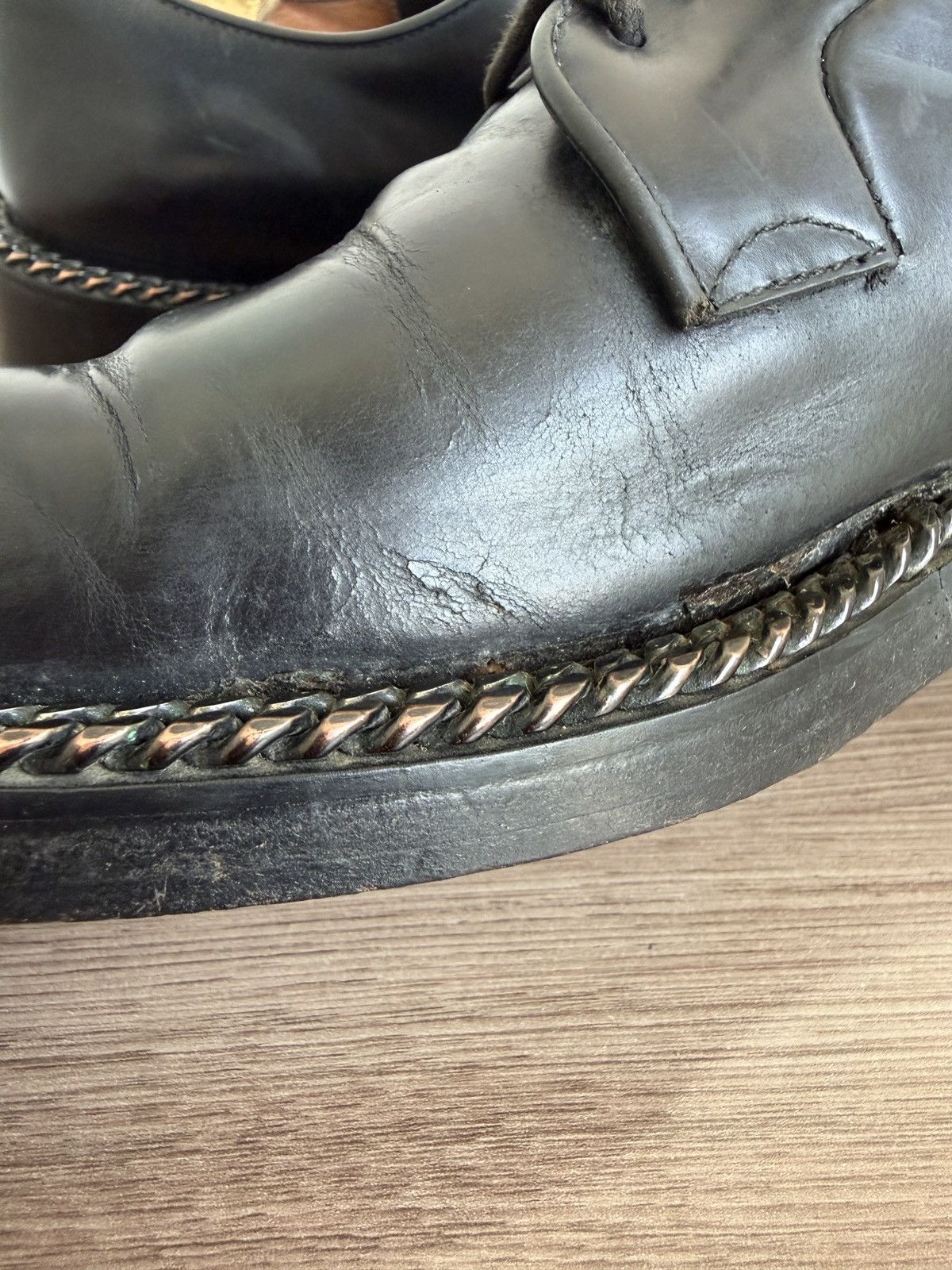 Raf Simons 🕷️ss12 chain derby Size US 9 / EU 42 - 15 Thumbnail