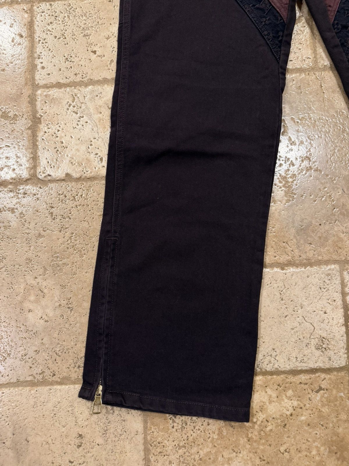 Louis Vuitton Louis Vuitton Virgil Flower Monogram Denim Work Jeans Pants Size US 32 / EU 48 - 5 Thumbnail