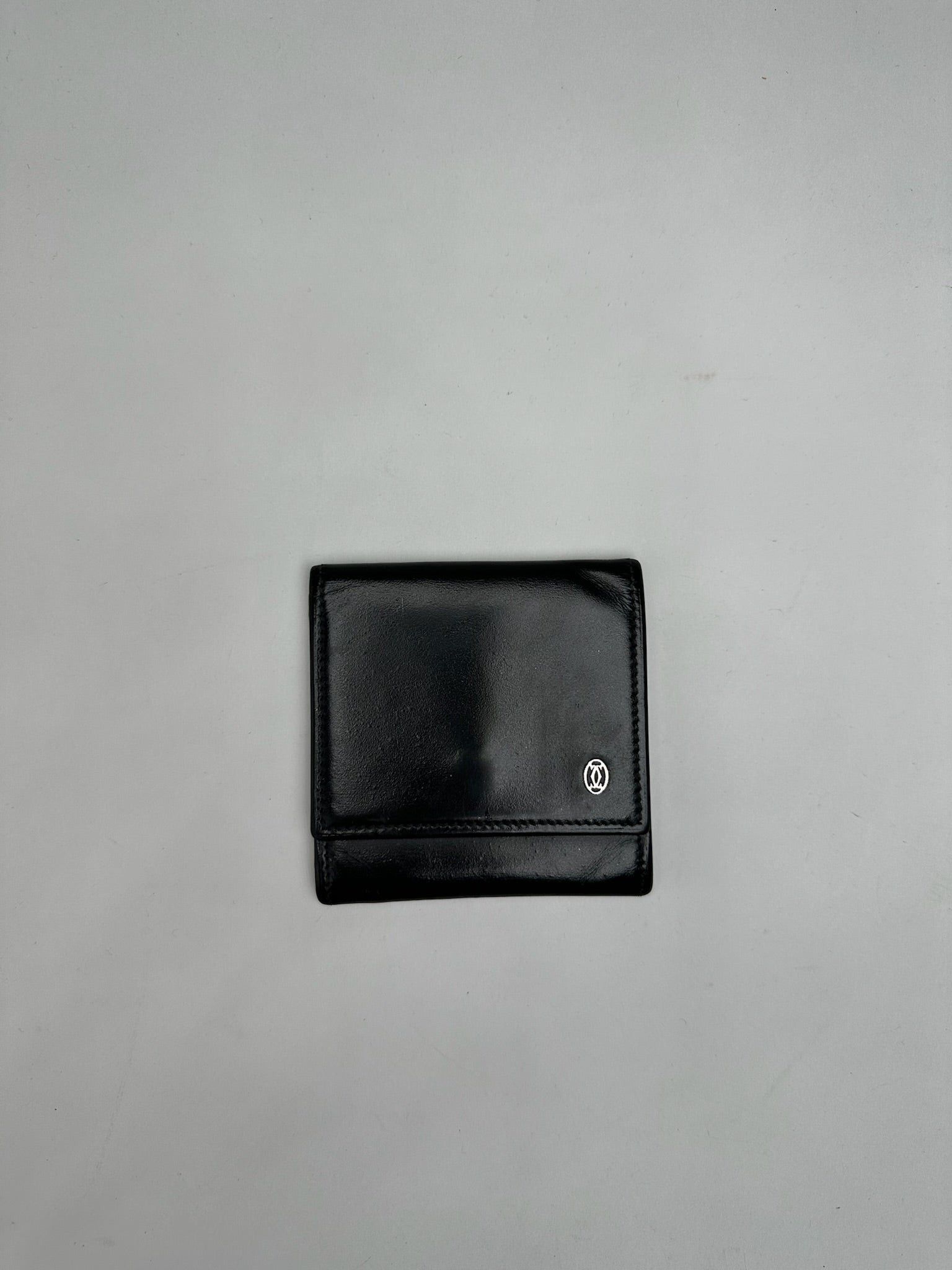 Cartier Vintage Leather Coin Case Black Size ONE SIZE - 1 Thumbnail