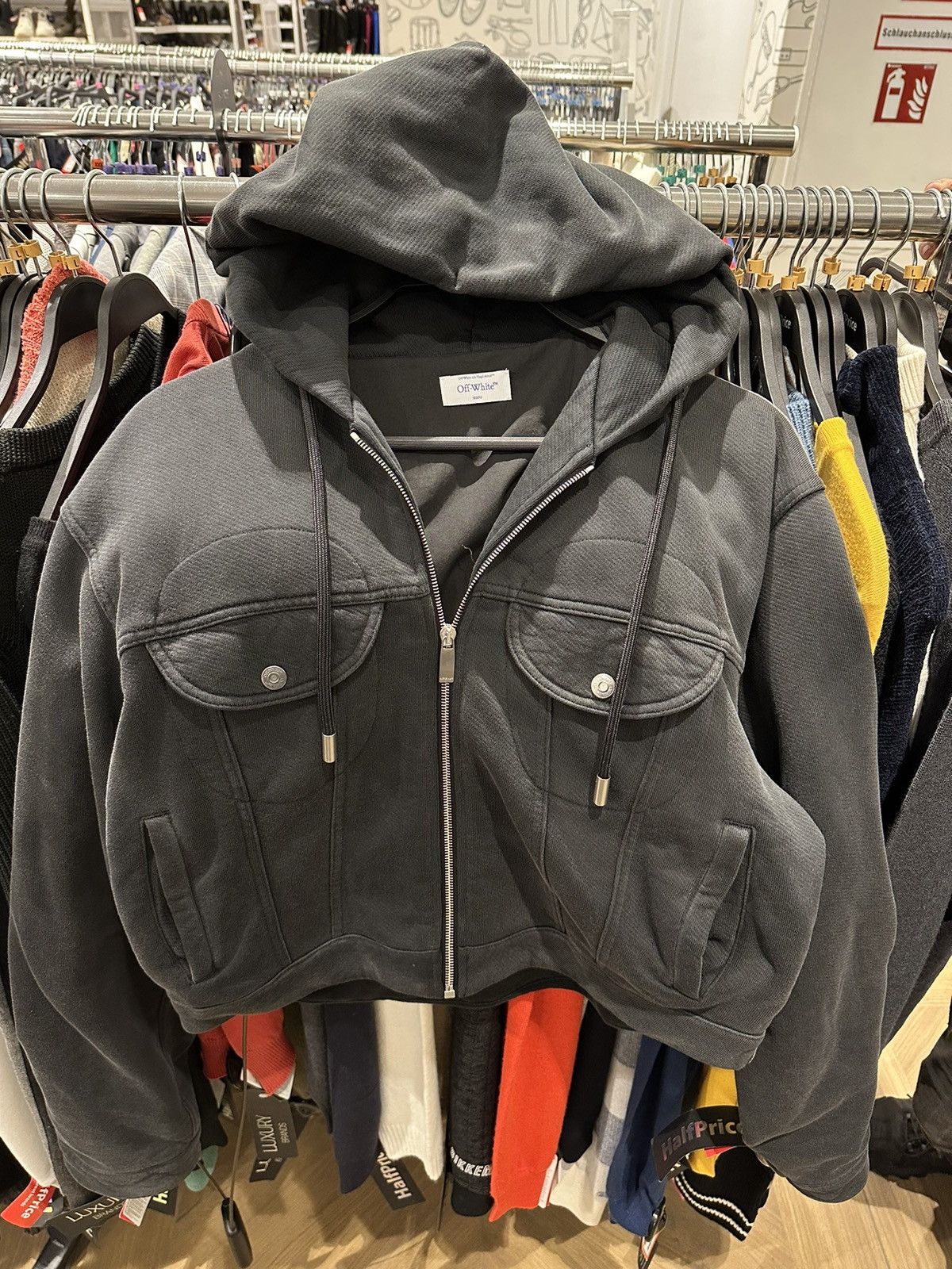 Designer Off White Virgil Abloh Off White Virgil Abloh 2013 Cropped Jacket Grailed