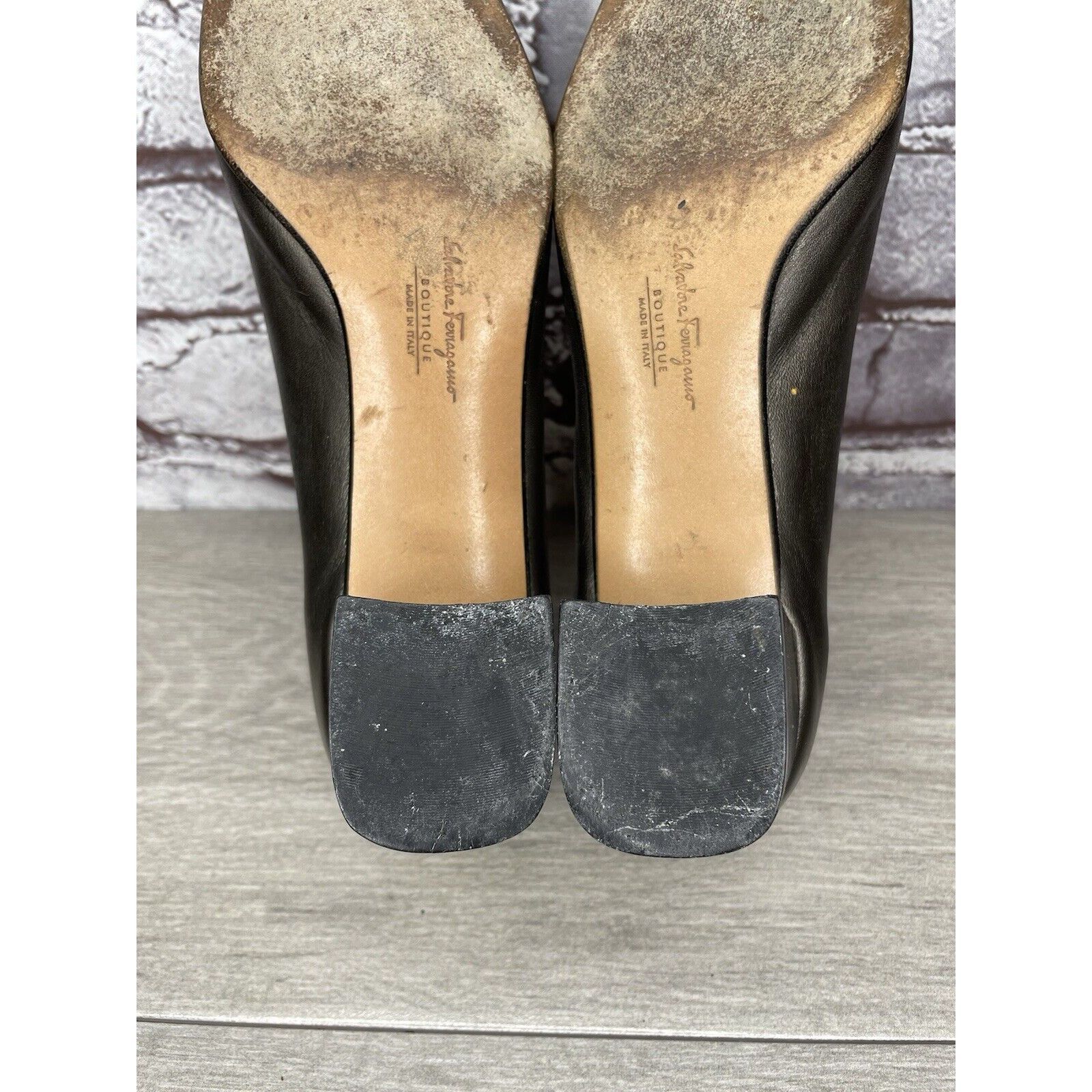 Salvatore Ferragamo Salvatore Ferragamo Brown Leather Horsebit Heeled Pump Shoes Size US 7 / IT 37 - 6 Thumbnail