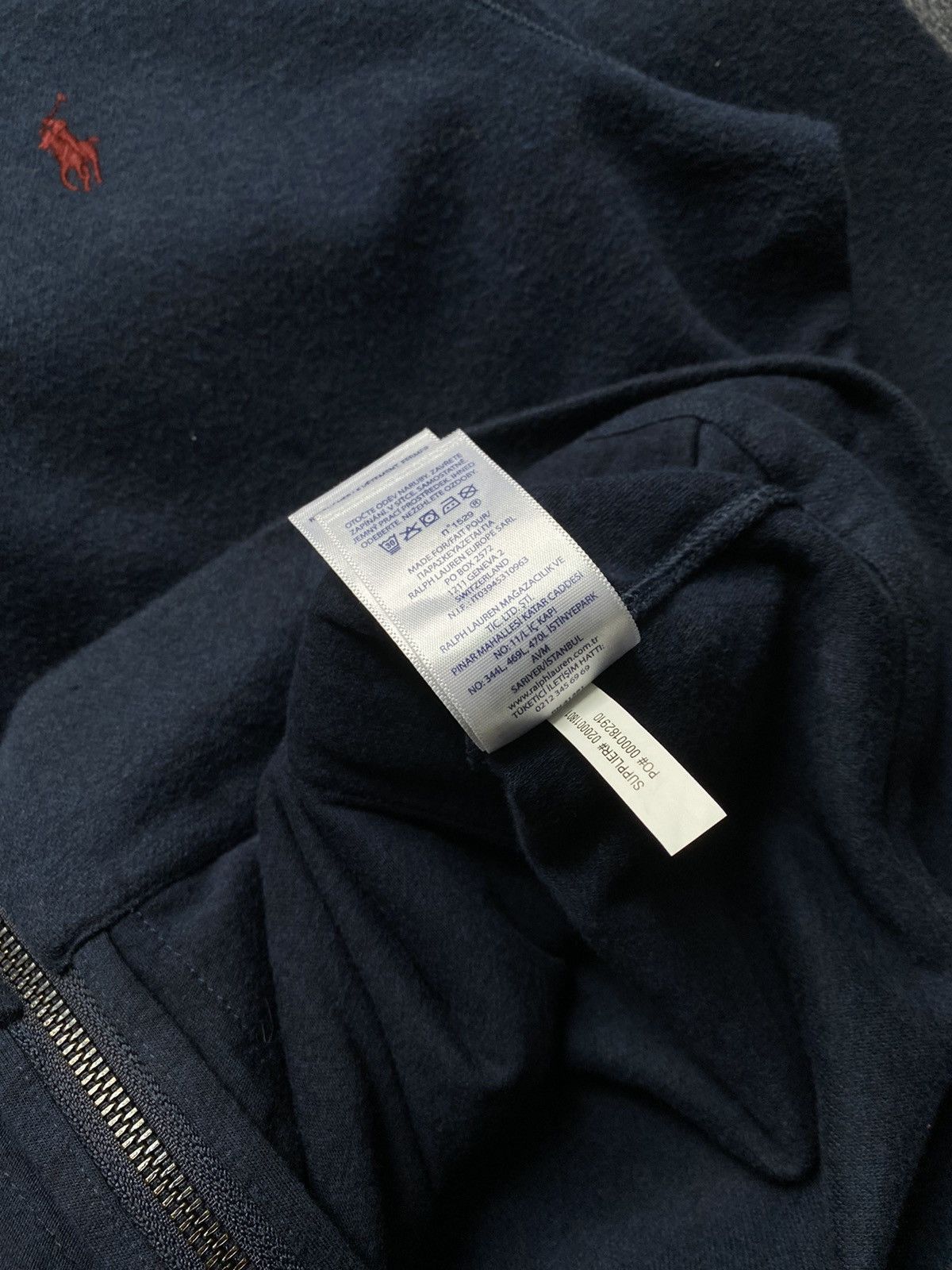 Polo Ralph Lauren × Vintage Polo Ralph Lauren VNTG Mini Logo Full Zip Sweater Jacket Size US L / EU 52-54 / 3 - 8 Thumbnail