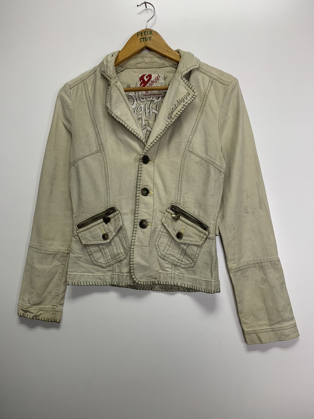 Japanese Brand × Vintage Golddigga cotton jacket Size US S / EU 44-46 / 1 - 6 Thumbnail