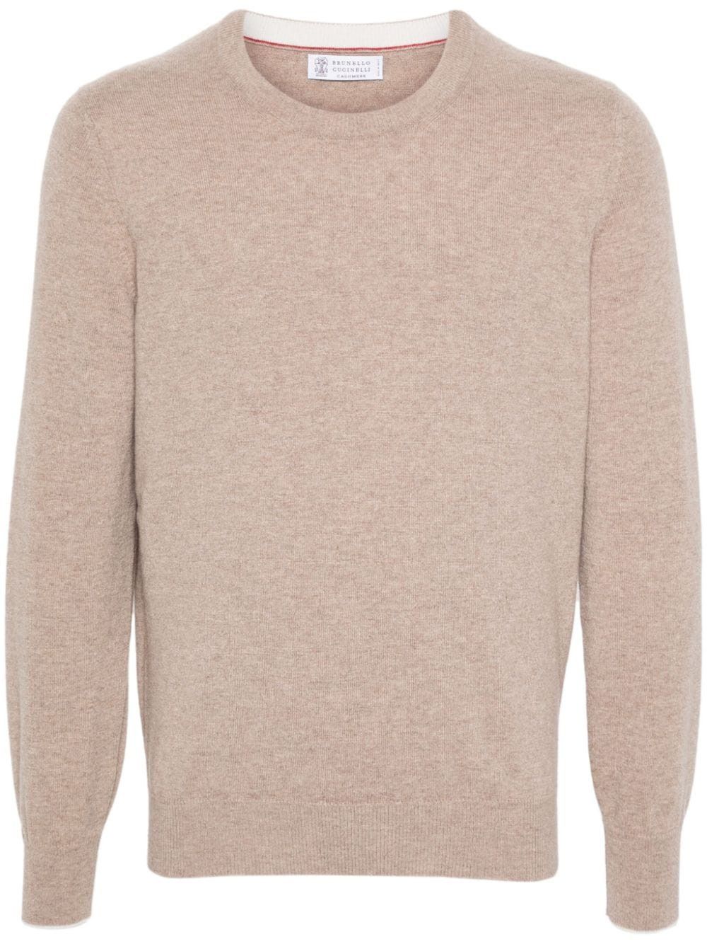 Brunello Cucinelli CASHMERE CREWNECK SWEATER Size US S / EU 44-46 / 1 - 1 Thumbnail