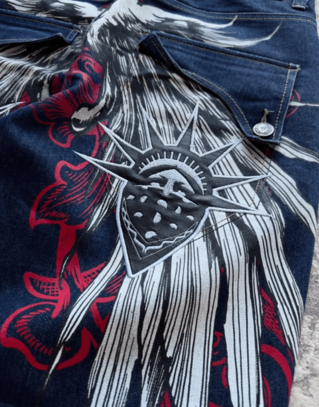 Japanese Brand Streetwear Y2K Popular Jeans Size US 30 / EU 46 - 3 Thumbnail