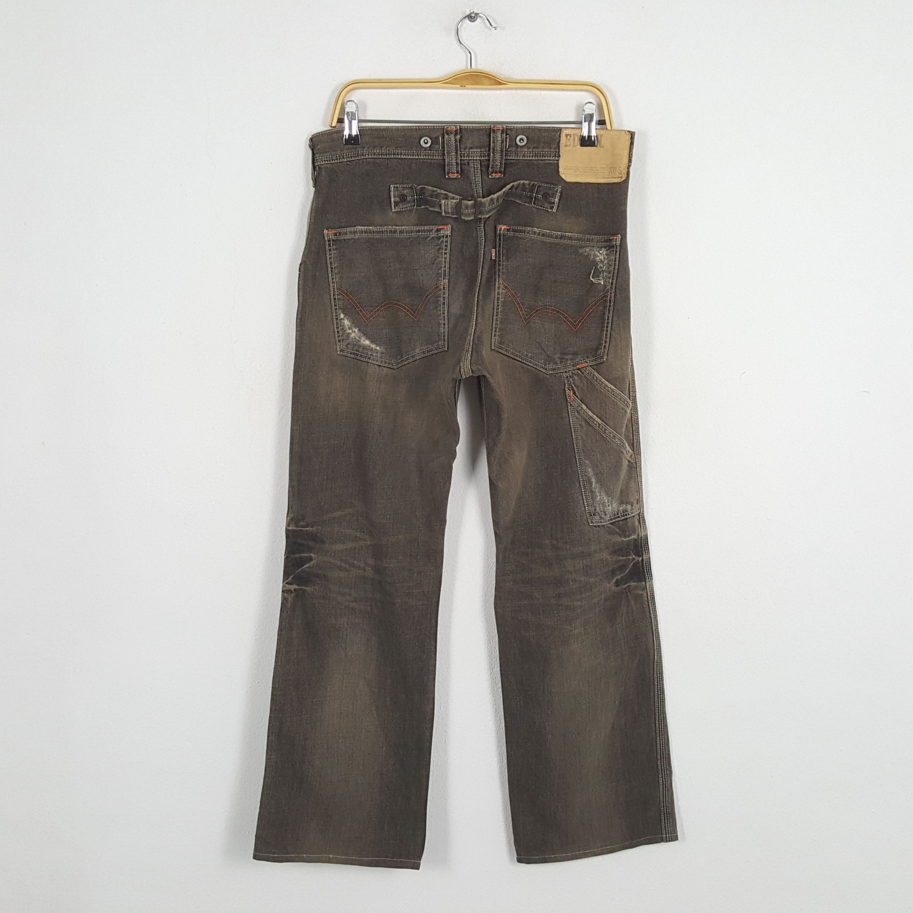 Edwin × Vintage Vintage EDWIN Japanese Style Distressed Denim Jeans Size US 34 / EU 50 - 4 Thumbnail