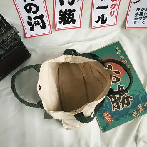 Japanese Brand × Vintage Vintage Canvas Casual Messenger Bag Size ONE SIZE - 4 Thumbnail