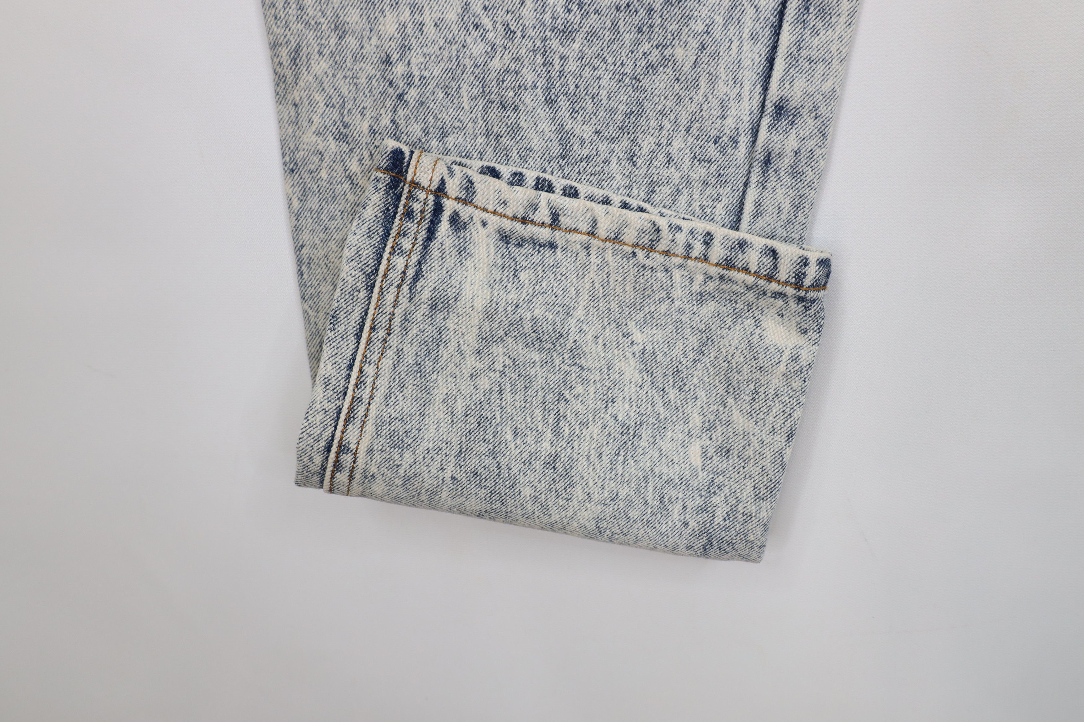 Cadillac Deadstock Vintage 80s 90s Cadillac Racing Acid Wash Jeans Size US 32 / EU 48 - 6 Thumbnail