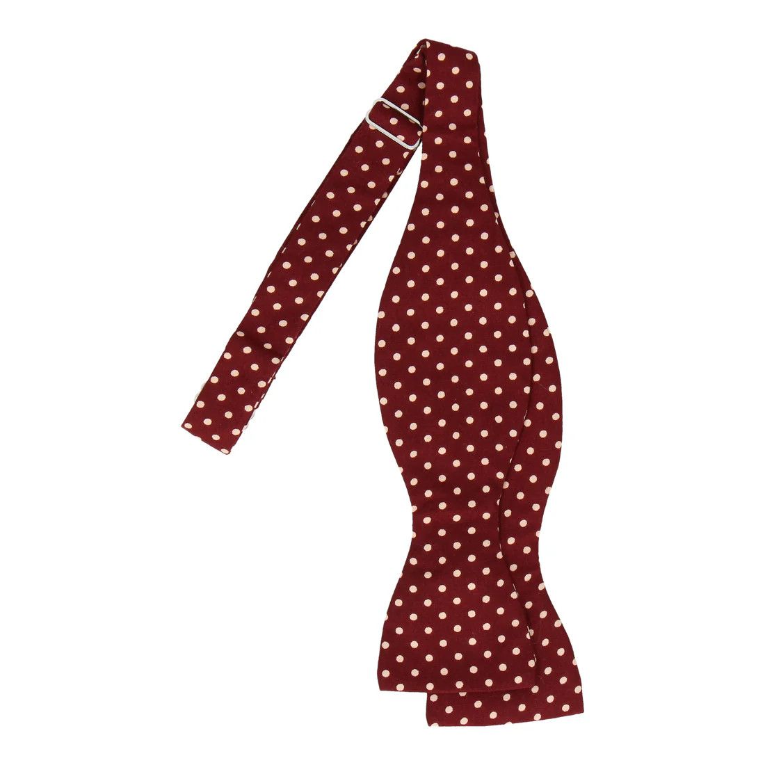 Celine o1w1db10526 2AXC80 Size : OS / Polka Dots Tie in Burgundy Size ONE SIZE - 2 Thumbnail