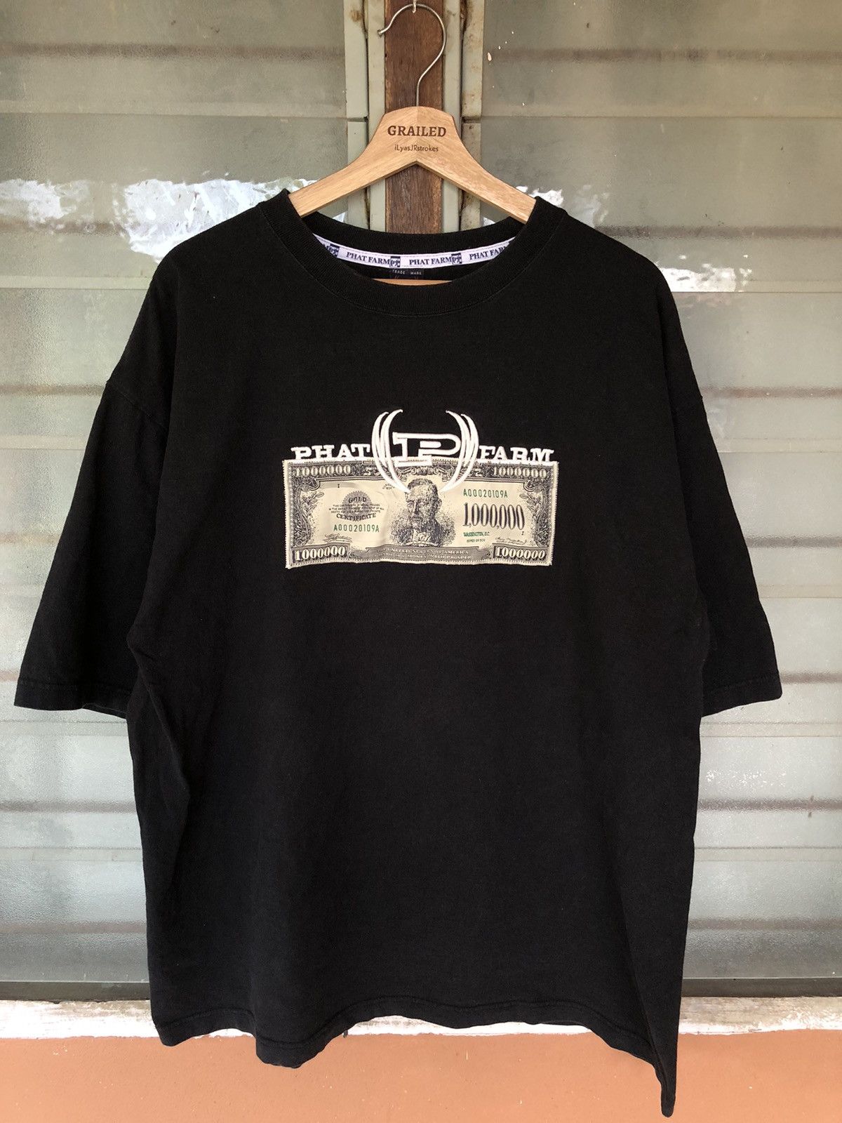 Phat Farm Vintage Phat Farm 1,000.000 usd Embroidered Rare Shirt Tee Size US XL / EU 56 / 4 - 3 Thumbnail