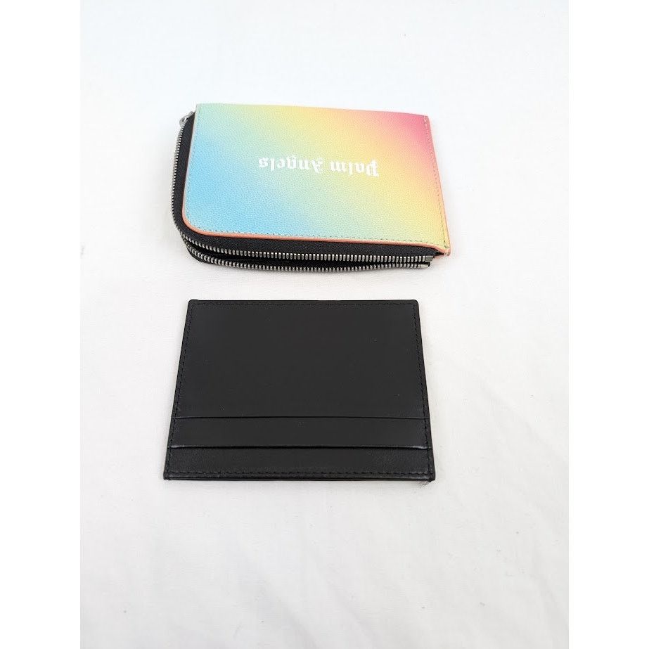 Palm Angels o1rshd1 Q: 3 / Size: OS / Rainbow Logo Zipped Card Holder Size ONE SIZE - 13 Thumbnail