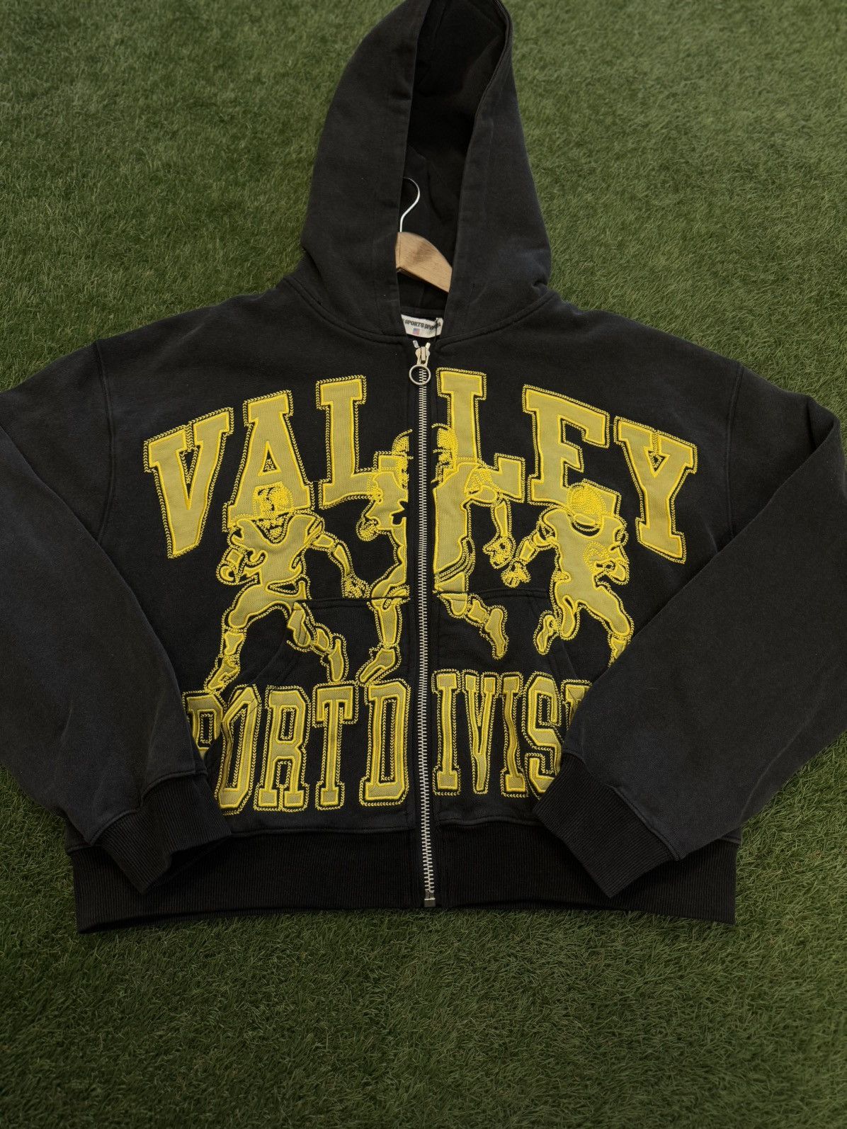 Vale Vale Hoodie Zip Up Black Yellow Size Large (NEW) Size US L / EU 52-54 / 3 - 5 Thumbnail