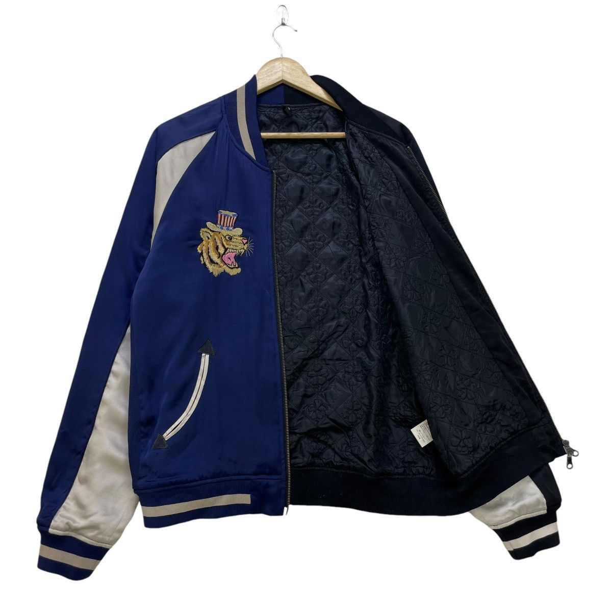 Japanese Brand × Toyo Enterprises 💥Japanese Brand Qlamls Sukajan Two Tone Jacket Size US M / EU 48-50 / 2 - 3 Thumbnail