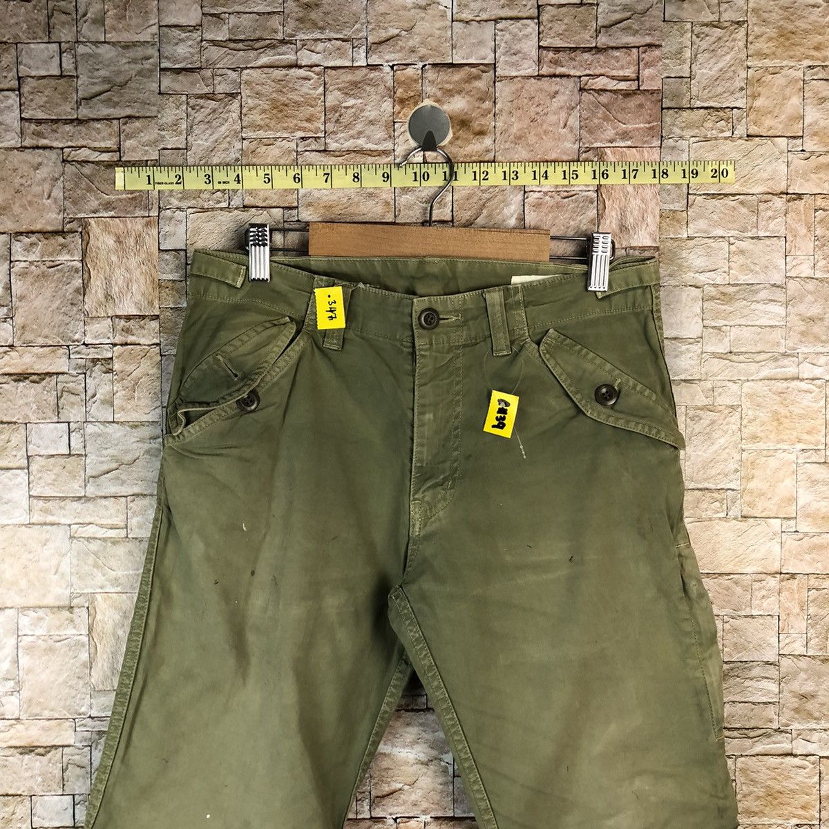 Japanese Brand Fredy & Gloster Green Casual cargo Pants #A1139 Size US 30 / EU 46 - 4 Thumbnail