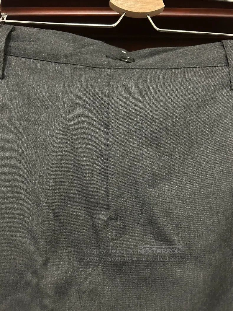 Comme des Garcons Comme Des Garcons size S Gray wool wrap-around long skirt Size 23" - 2 Thumbnail